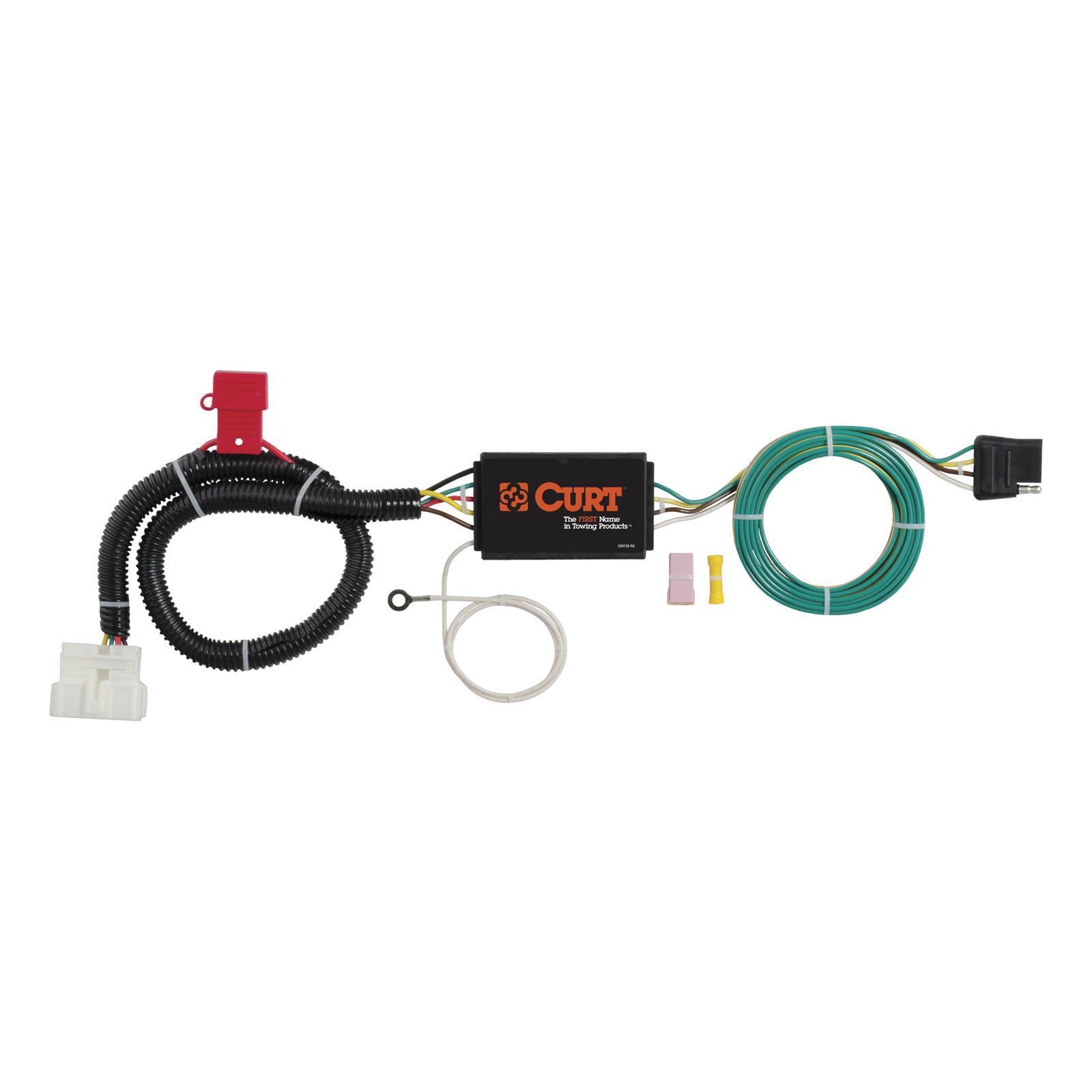 CURT Custom Wiring Connector Harnesses for 2019-2025 PASSPORT, 2016-2022 PILOT - 56291 Adapter, Vehicle Towing Harness, 3 to 2 Powered Converter, use on Honda®, Kit