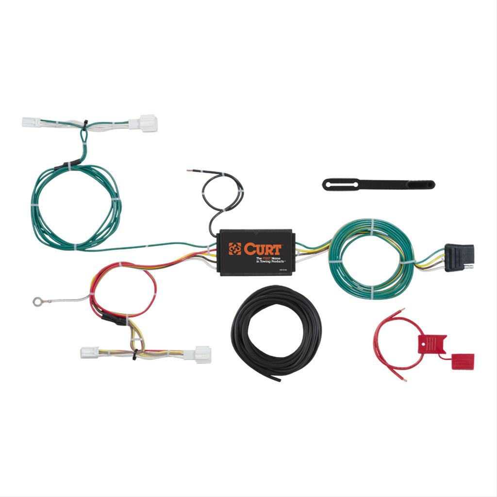 CURT Custom Wiring Connector Harnesses for 2018-2021 6, 2016-2021 CX-3, 2016-2025 MX-5 MIATA - 56300 Adapter, Vehicle Towing Harness, 3 to 2 Powered Converter, Mazda, Kit