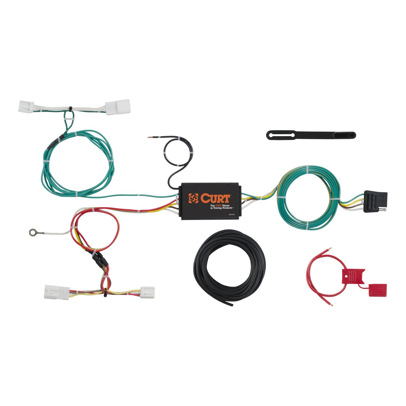 CURT Custom Wiring Connector Harnesses for 2019-2023 COROLLA, 2017-2018 COROLLA IM, 2016 IM - 56309 Adapter, Vehicle Towing Harness, 3 to 2 Powered Converter, Scion, Kit