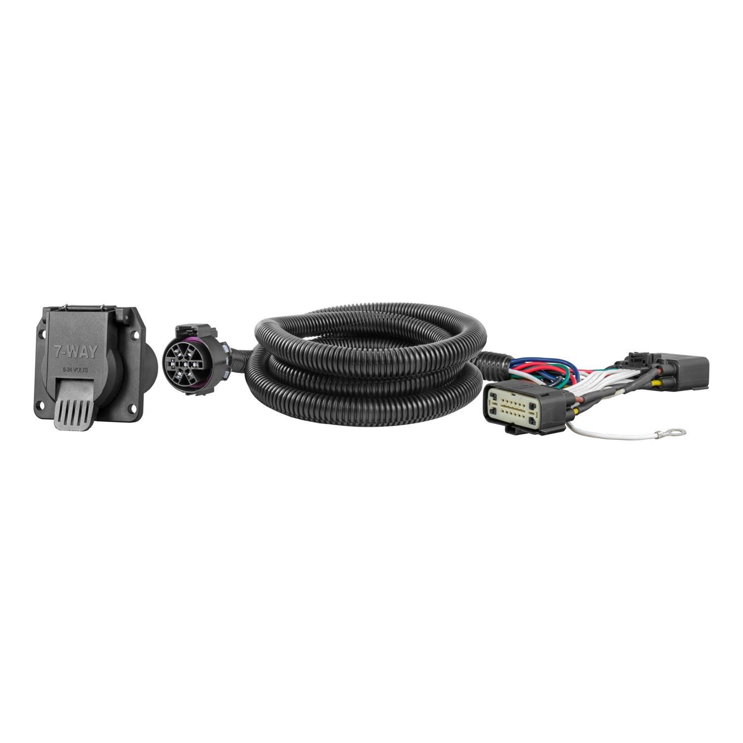 CURT Custom Wiring Connector Harnesses for 2015-2020 F-150 - 56413 Trailer Wire Connector, T-Connector, 7-Way RV, Ford, Each