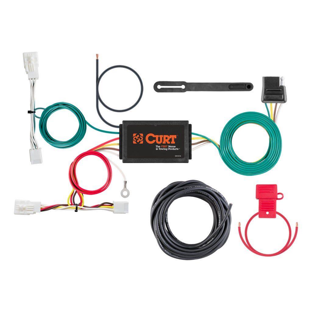 Curt Manufacturing - Trailer Wiring Harnesses for 2019-2022 AVALON 56416 Connector Kit, Custom Harness (4-Way Flat Output)