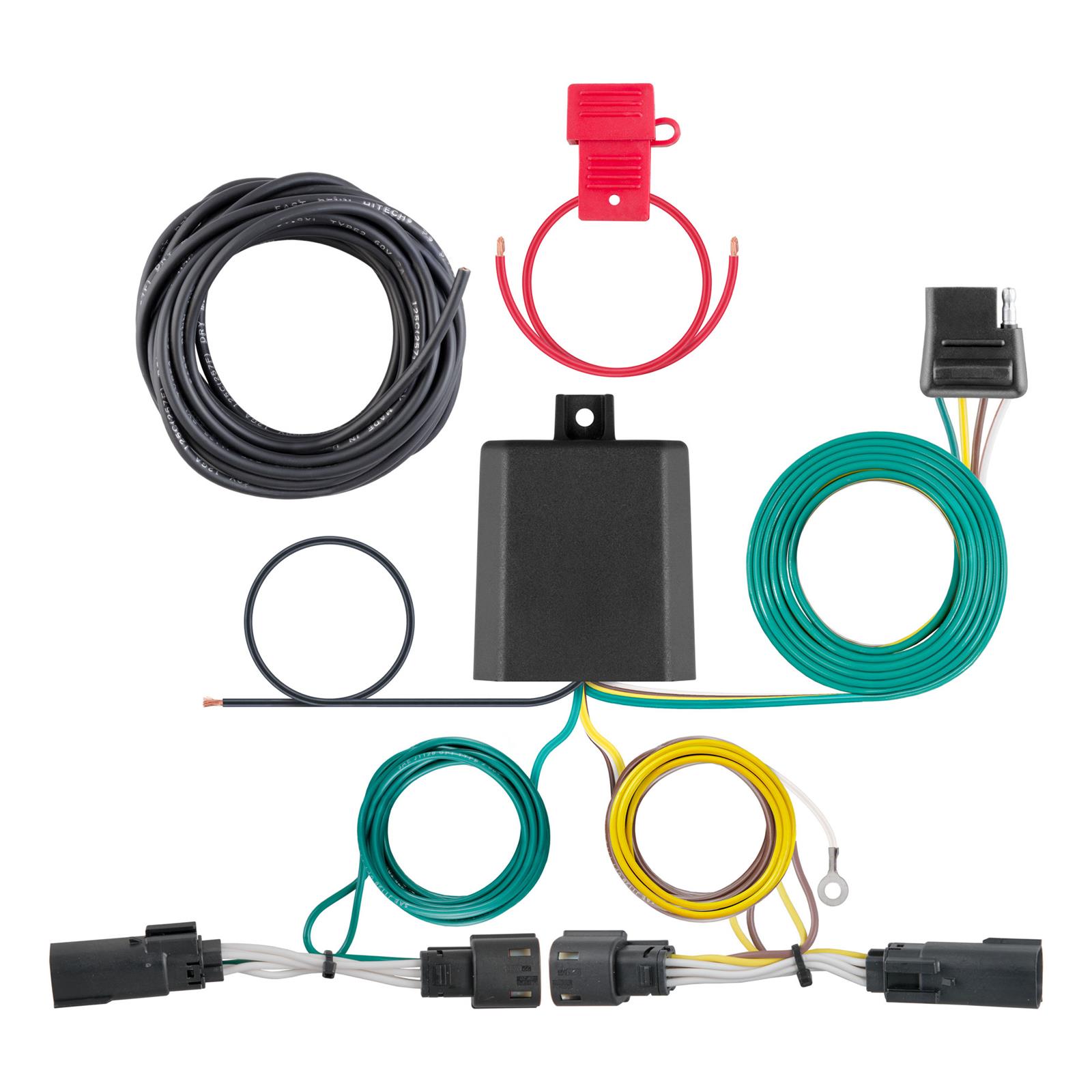 CURT Custom Wiring Connector Harnesses for 2018-2024 CAMRY - 56417 Vehicle Towing Harness Adapter, Kit, Harness, 4-Way Flat Output, Toyota Camry, Each