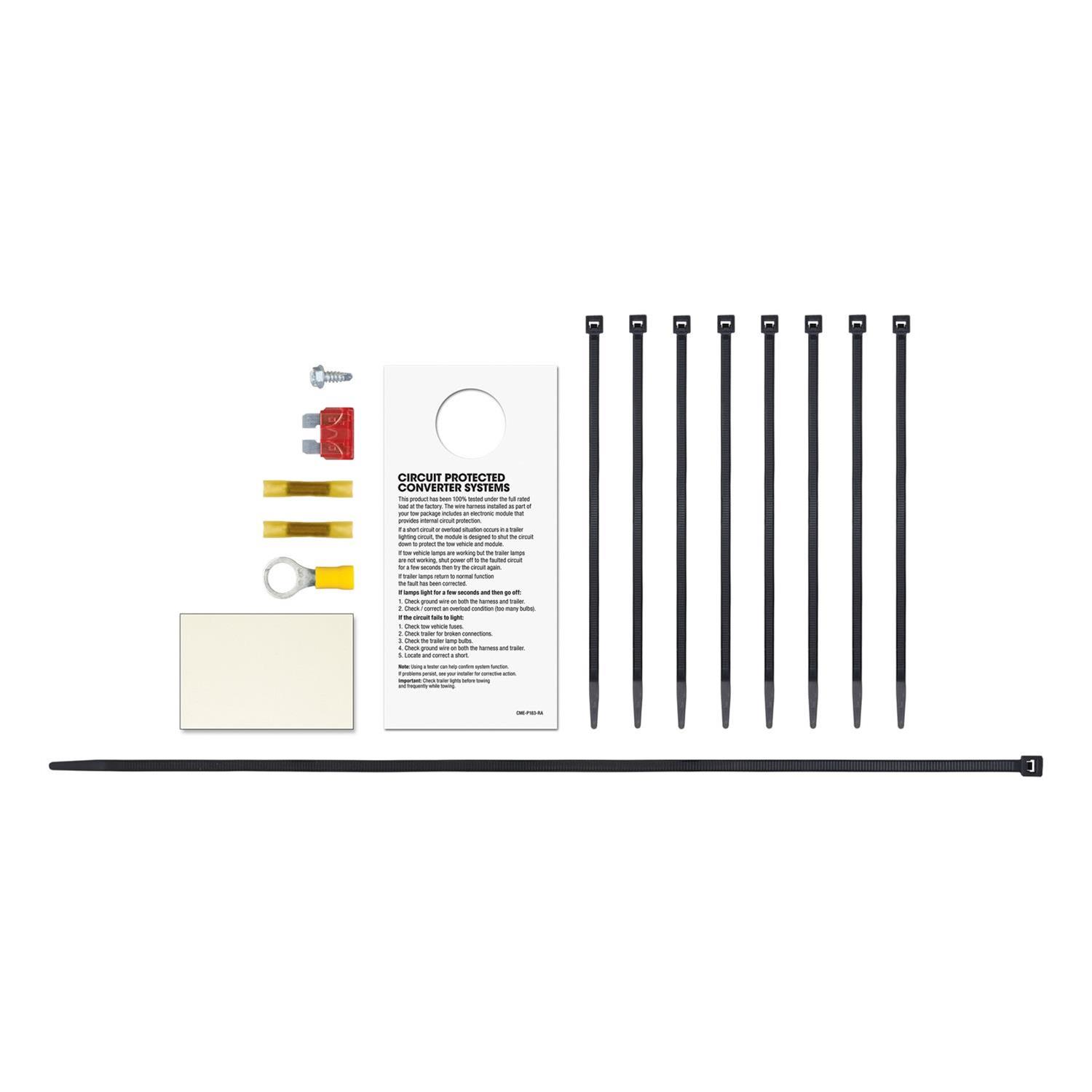 Curt Manufacturing - Trailer Wiring Harnesses for 2001-2002 TUNDRA 56438 Connector Kit, Custom Connector (4-Way Flat Output, OEM Tow Package Required) thumbnail 2