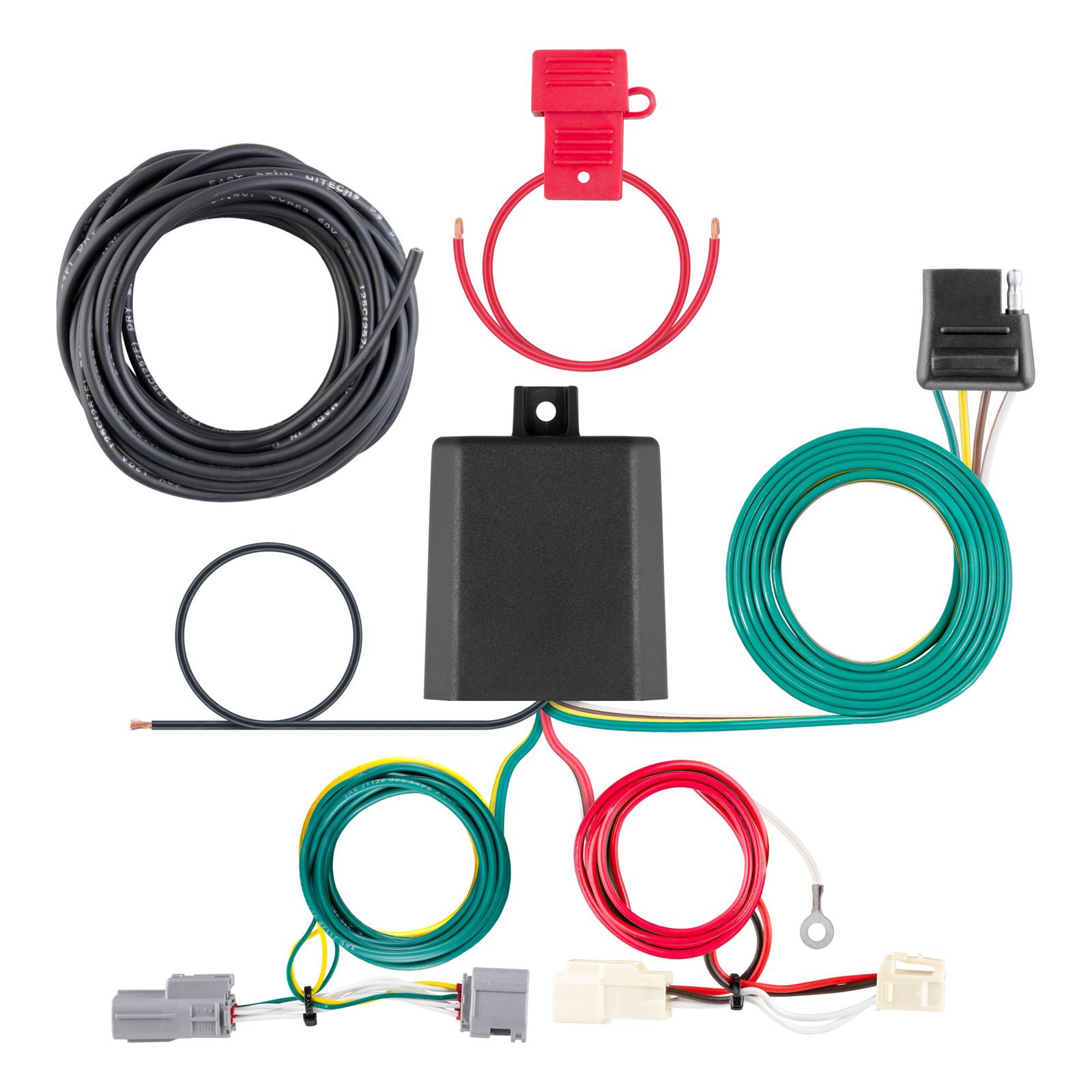 CURT Custom Wiring Connector Harnesses for 2021-2024 VENZA - 56460 Trailer Kit, Harness, 4-Way Flat Output, Select Toyota Venza