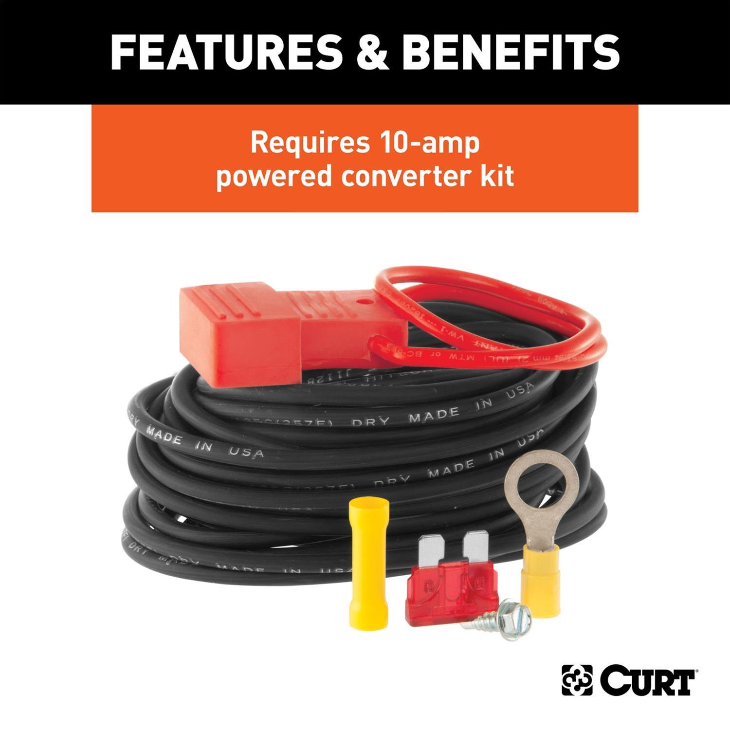 Curt Manufacturing Vehicle Towing Harness Adapters 56497 Tail Light Converter, Powered 3-to-2-Wire Taillight Converters (30-Pack) thumbnail 6