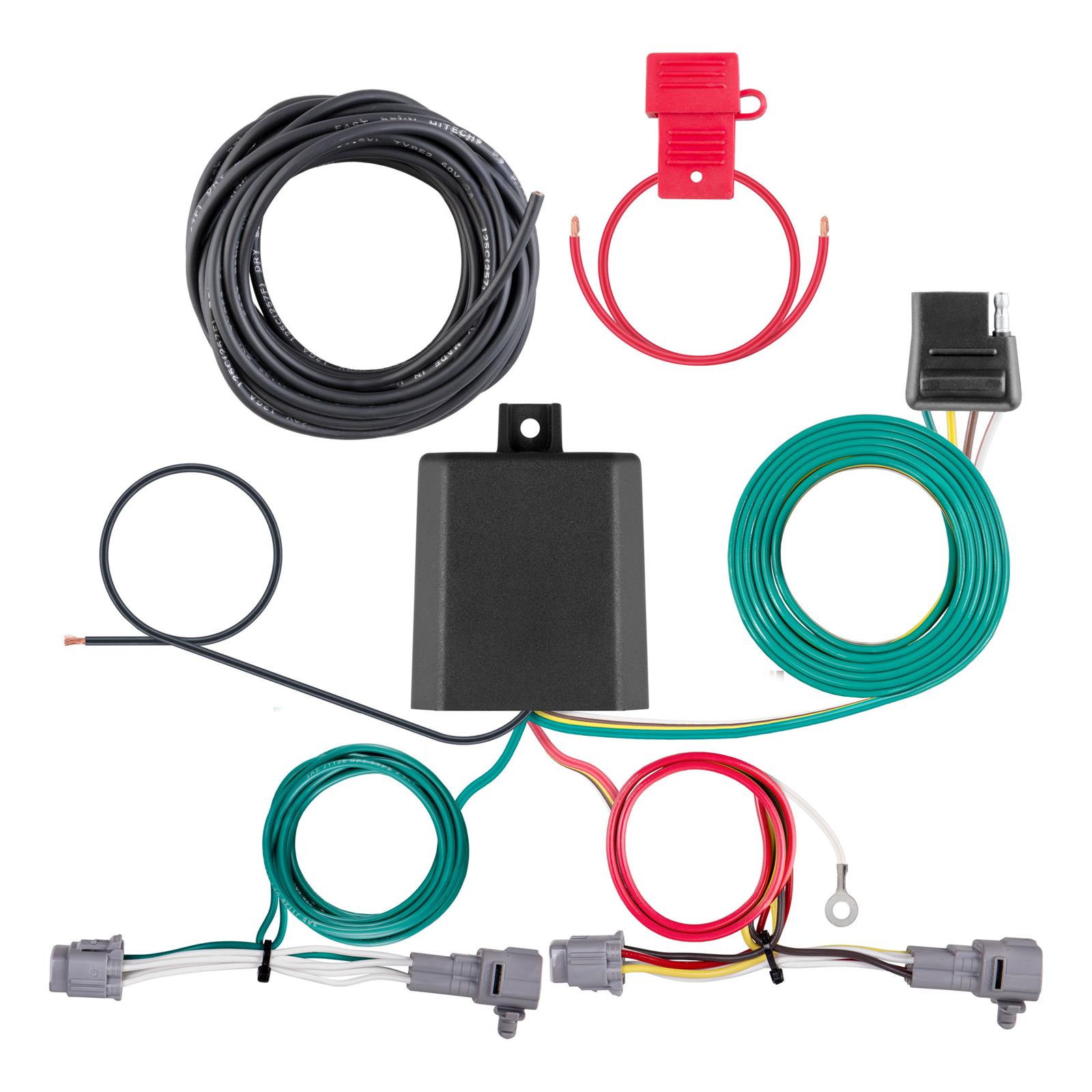 CURT Custom Wiring Connector Harnesses for 2022-2024 WRX - 56516 Trailer Wire Connector, T-Connector, 4-Way Flat, Subaru, Each