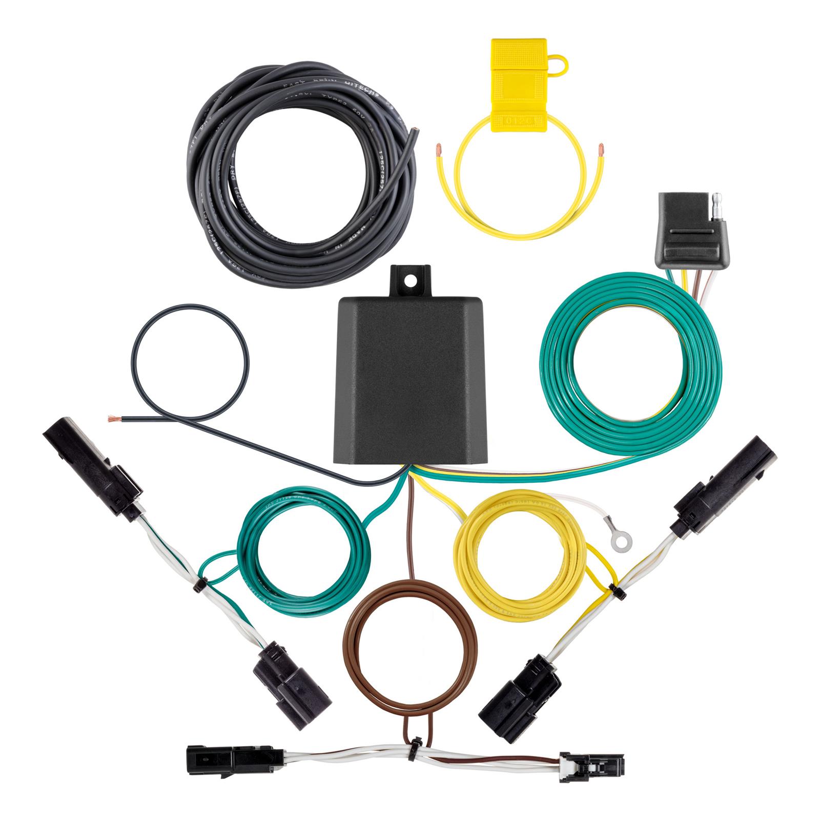 CURT Custom Wiring Connector Harnesses for 2022-2023 BOLT EUV - 56521 Trailer Wire Connector, T-Connector, 4-Way Flat, Chevrolet, Each