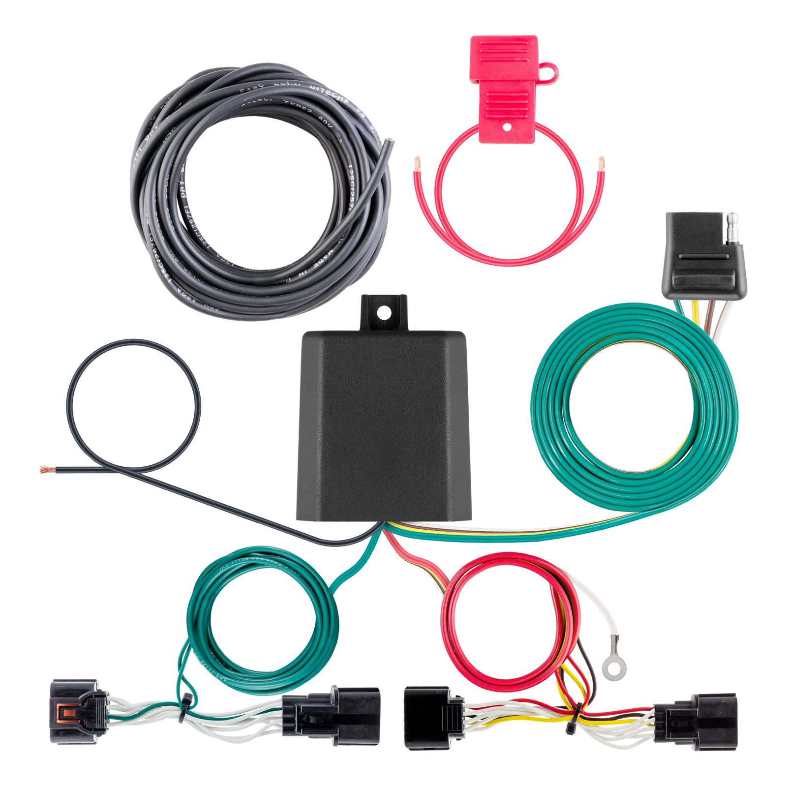 CURT Custom Wiring Connector Harnesses 56526 Adapter, Vehicle Towing Harness, T-Connector, Flat-4, Kia, Each