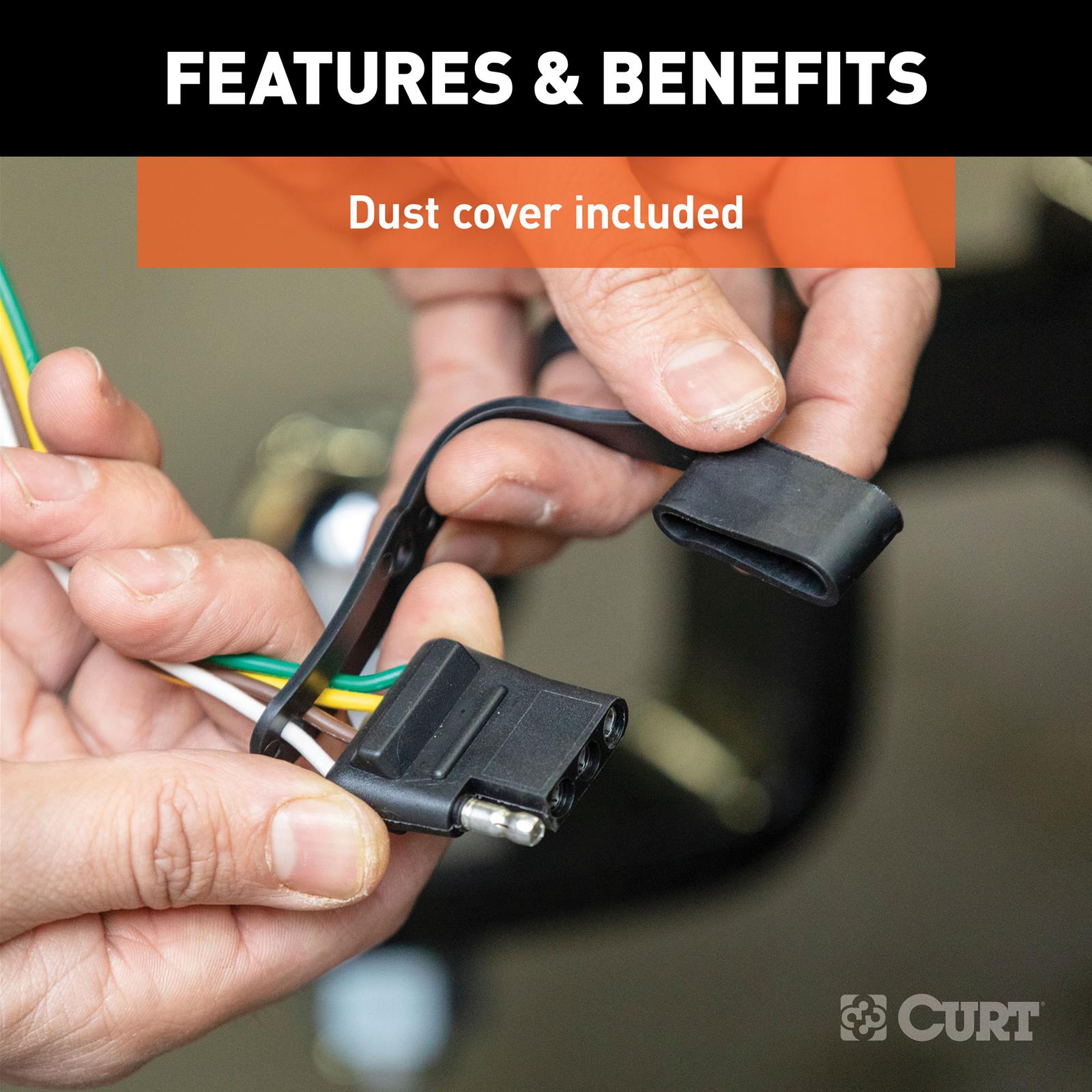 CURT Custom Wiring Connector Harnesses for 2024-2025 SONATA - 56529 Adapter, Vehicle Towing Harness, T-Connector, Flat-4, Hyundai, Each thumbnail 2