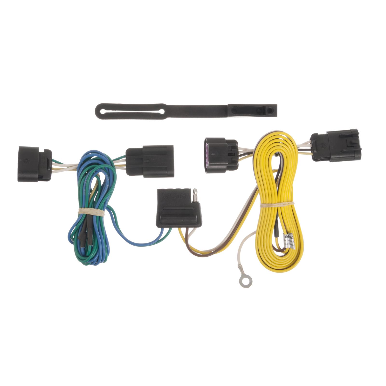 CURT Custom Wiring Connector Harnesses for 2010-2017 EQUINOX, TERRAIN - 56594 Adapter, Vehicle Towing Harness, T-Connector, Chevy, GMC, Each