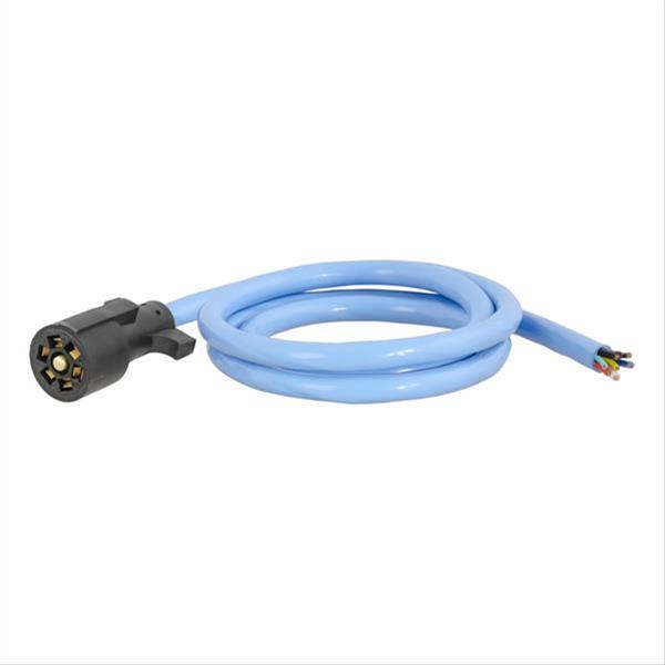Curt Manufacturing Trailer Wiring Harnesses 56611 CURT Cold-Weather Replacement 7-Way RV Blade Harness - Replaces a trailer-end 7-way RV blade plug Soft casin