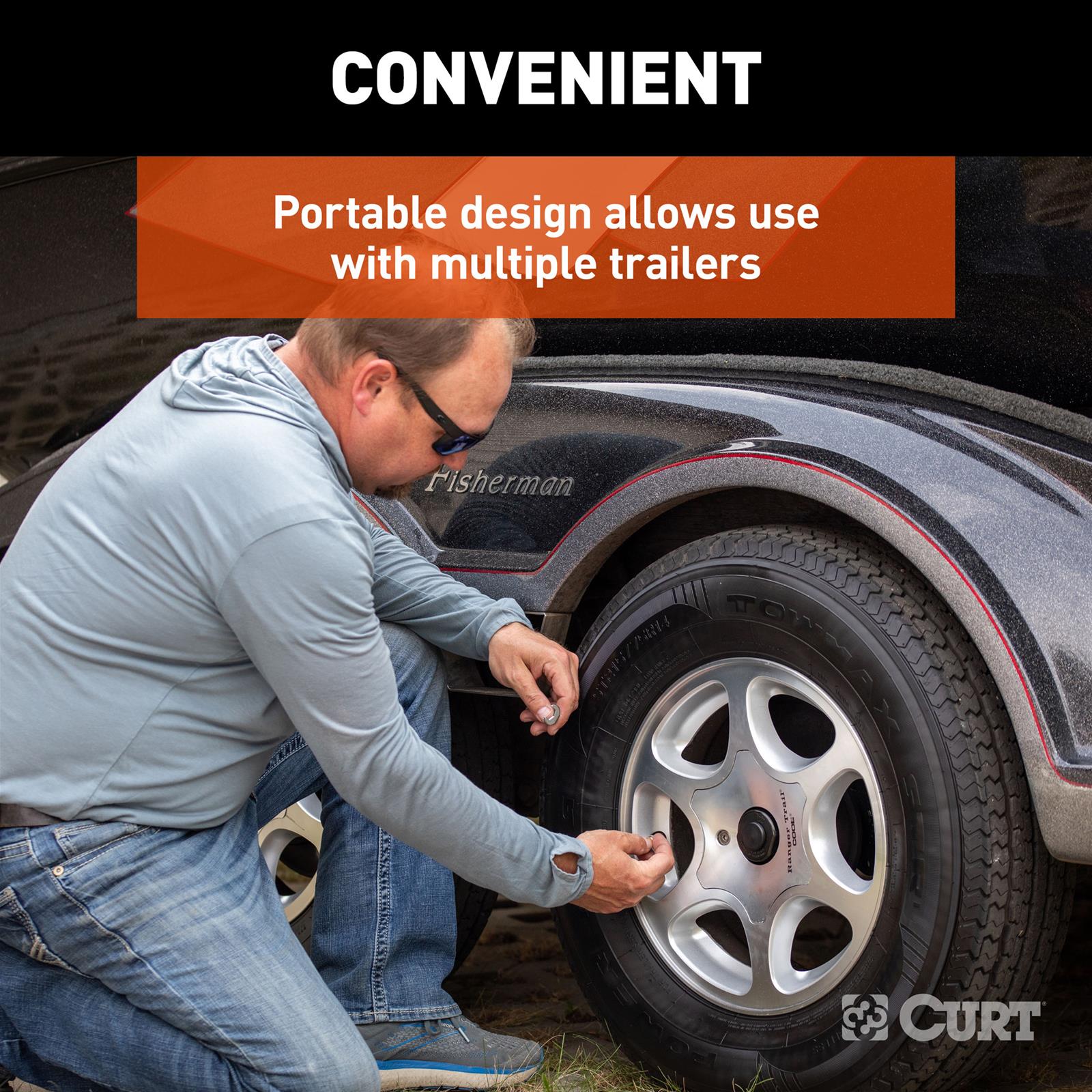 CURT Tire Linc Pressure Monitoring Systems 57009 System, TPMS, OneControl® App., Repeater, 4 Sensors, Kit thumbnail 9