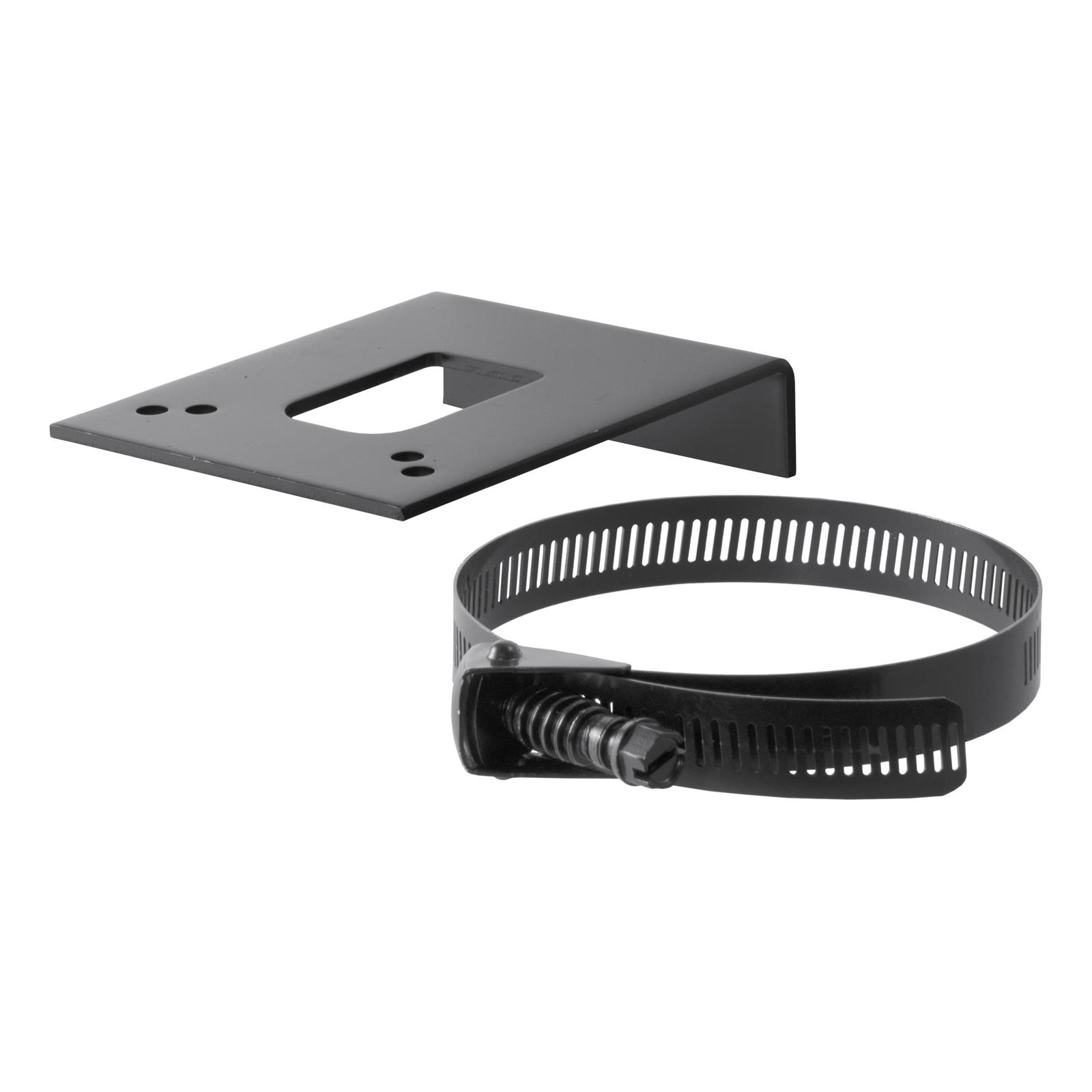 CURT Trailer Wire Connector Brackets 57204 Mounting Bracket, 4, 5, 6-pole Socket, Steel, Black, Each