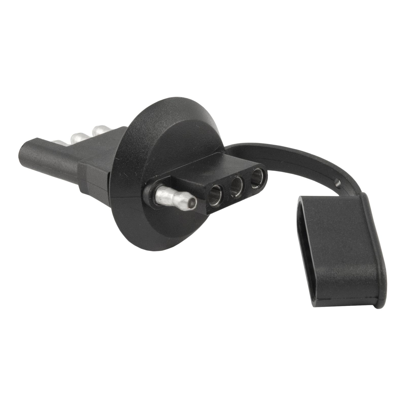 CURT 4-Way Flat License Plate Light Plug Adapters 57404 Vehicle Towing Harness Adapter, 4 to 4 Flat, 1 1/4 Diameter thumbnail 2