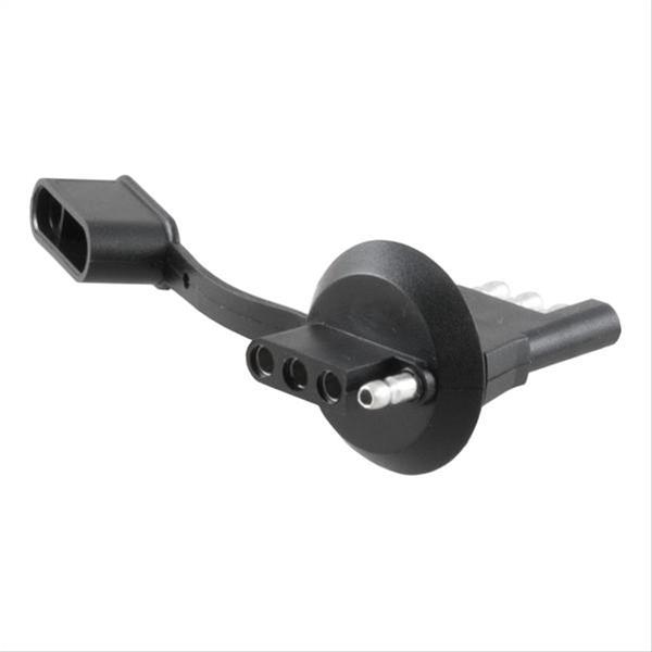 CURT 4-Way Flat License Plate Light Plug Adapters 57404 Vehicle Towing Harness Adapter, 4 to 4 Flat, 1 1/4 Diameter thumbnail 3