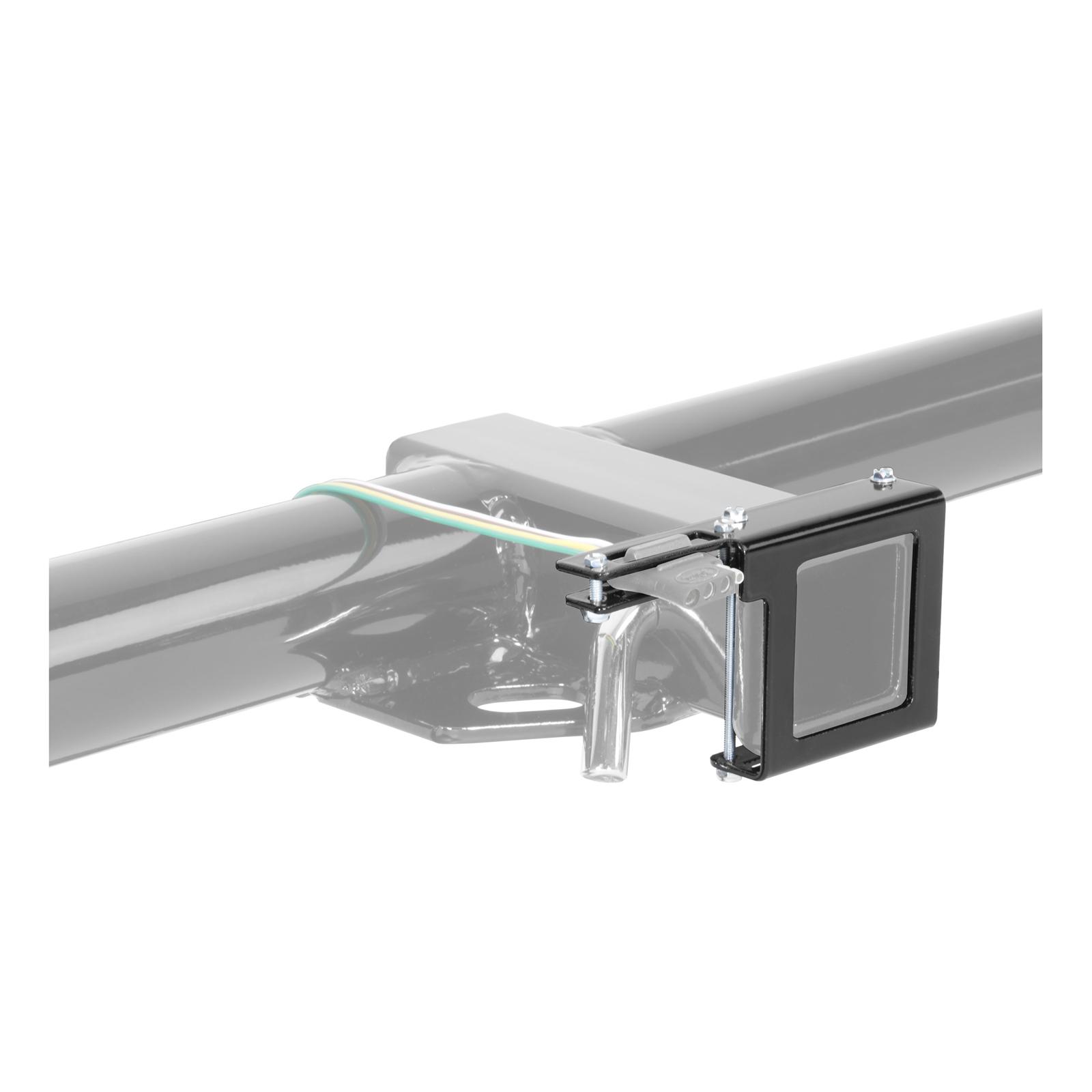 CURT Trailer Wire Connector Brackets 58001 Bracket, Type, Steel, Black, Designed for 2 in. Square Tube Receiver Hitch, Each thumbnail 2