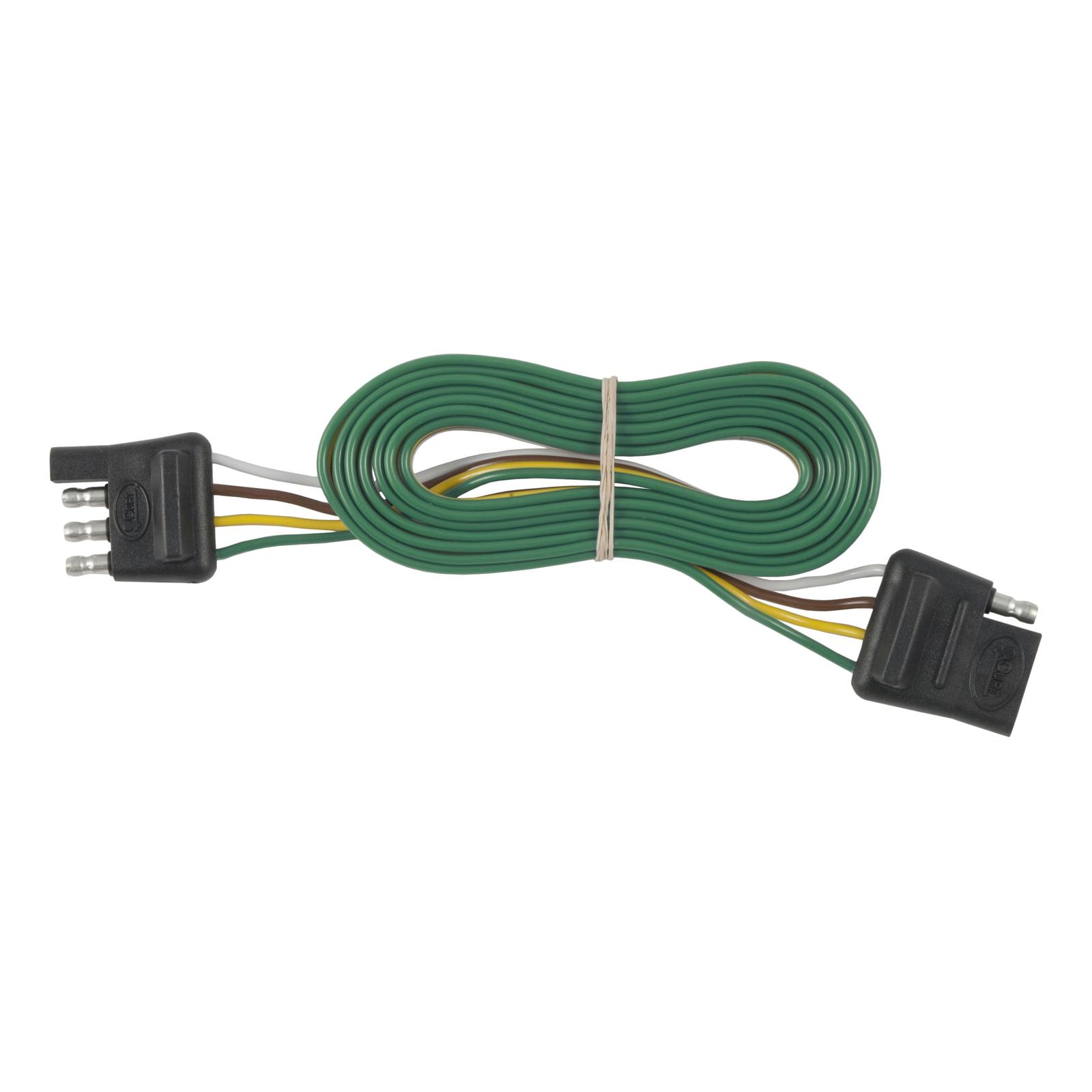 Curt Manufacturing Trailer Wiring Harnesses 58051 Harness Extension, 4-way Flat Male To 4-way Flat Female, 72 in. Length, Each thumbnail 2
