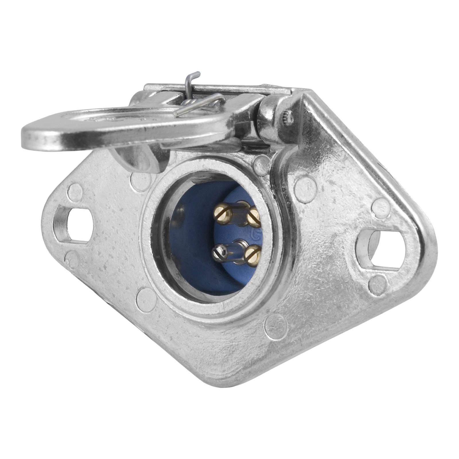CURT Towing Harness Sockets and Plugs 58070 4-POLE DIE CAST CONNECT CAR END thumbnail 3