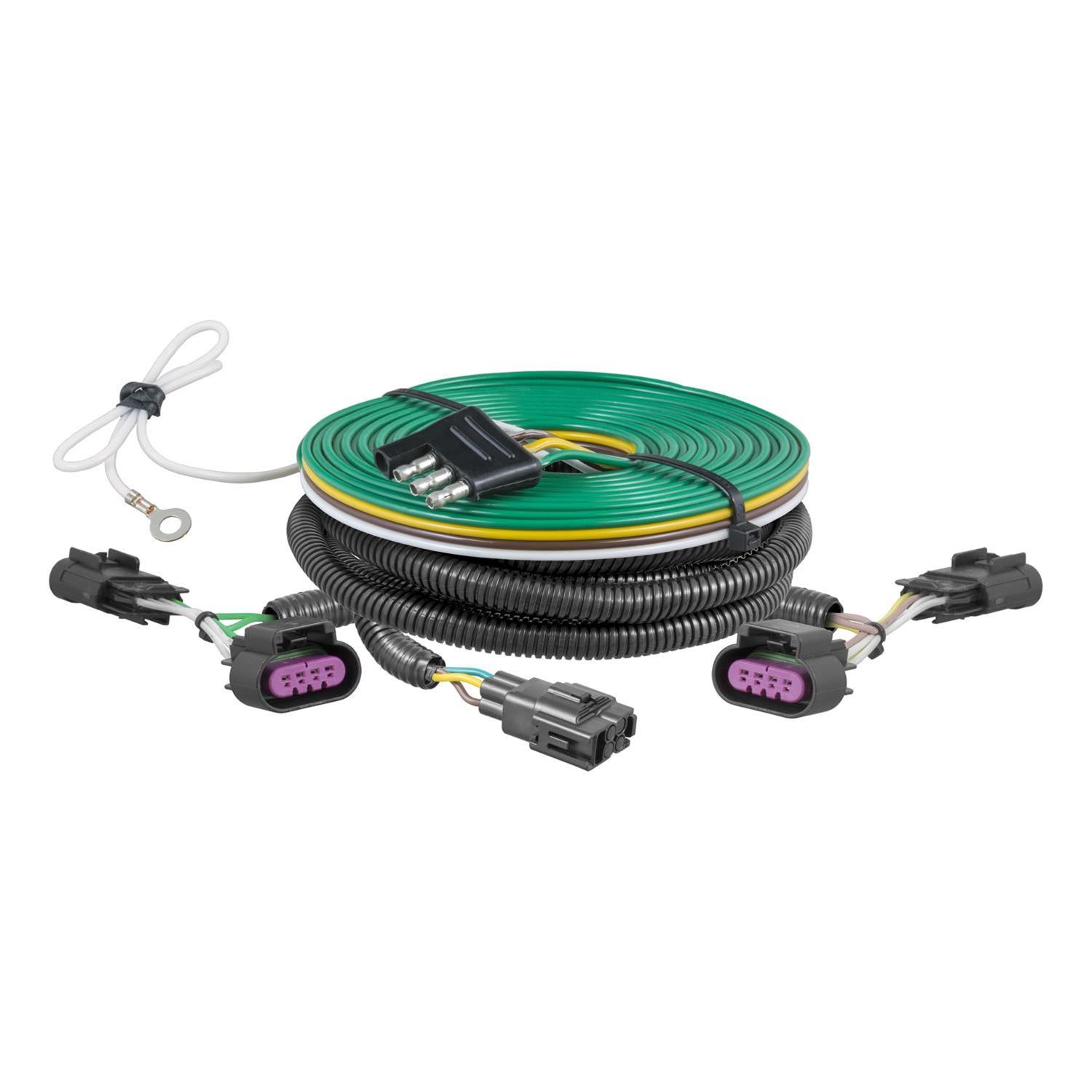 Curt Manufacturing - Vehicle Towing Harness Adapters for 2014-2025 DURANGO 58957 Trailer Connector Kit, Custom Towed-Vehicle RV Wiring