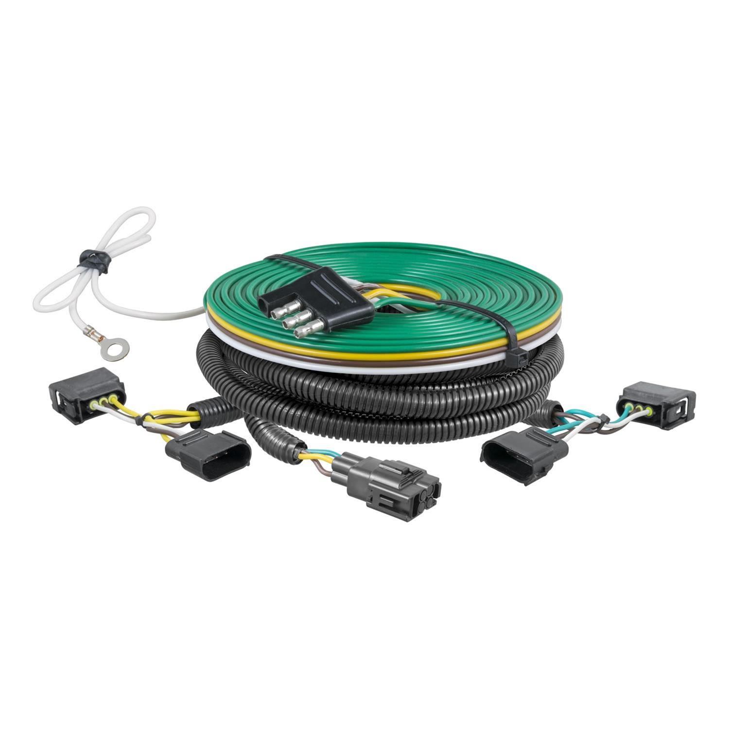 Curt Manufacturing - Vehicle Towing Harness Adapters for 2017-2021 COMPASS 58958 Trailer Connector Kit, Custom Towed-Vehicle RV Wiring thumbnail 2