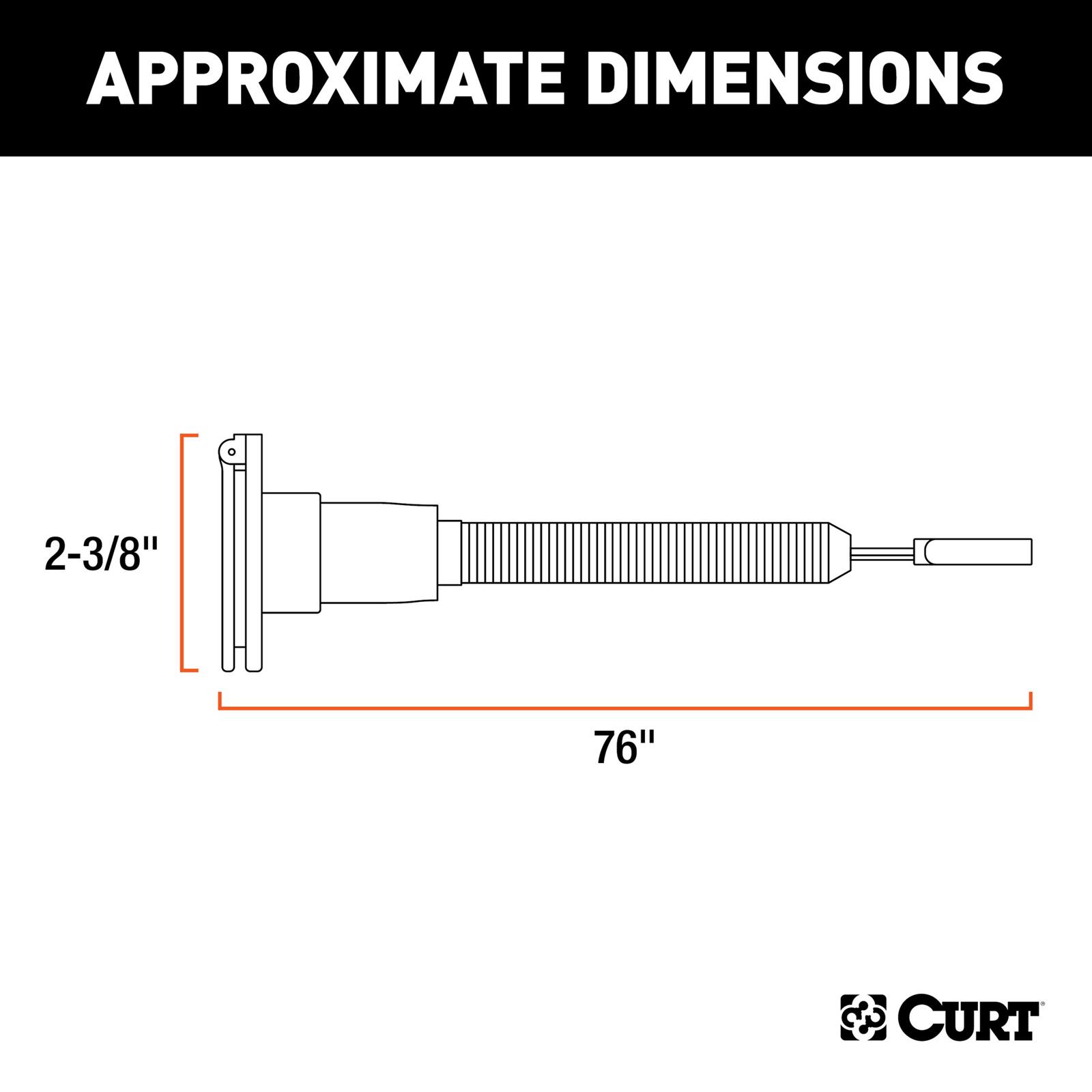 CURT Dinghy Towing Electrical Adapters 58980 Vehicle Harness Adapter, Trailer Connector Kit, Adapter, 4-Way Flat Vehicle to 7-Way RV Blade, Each thumbnail 6
