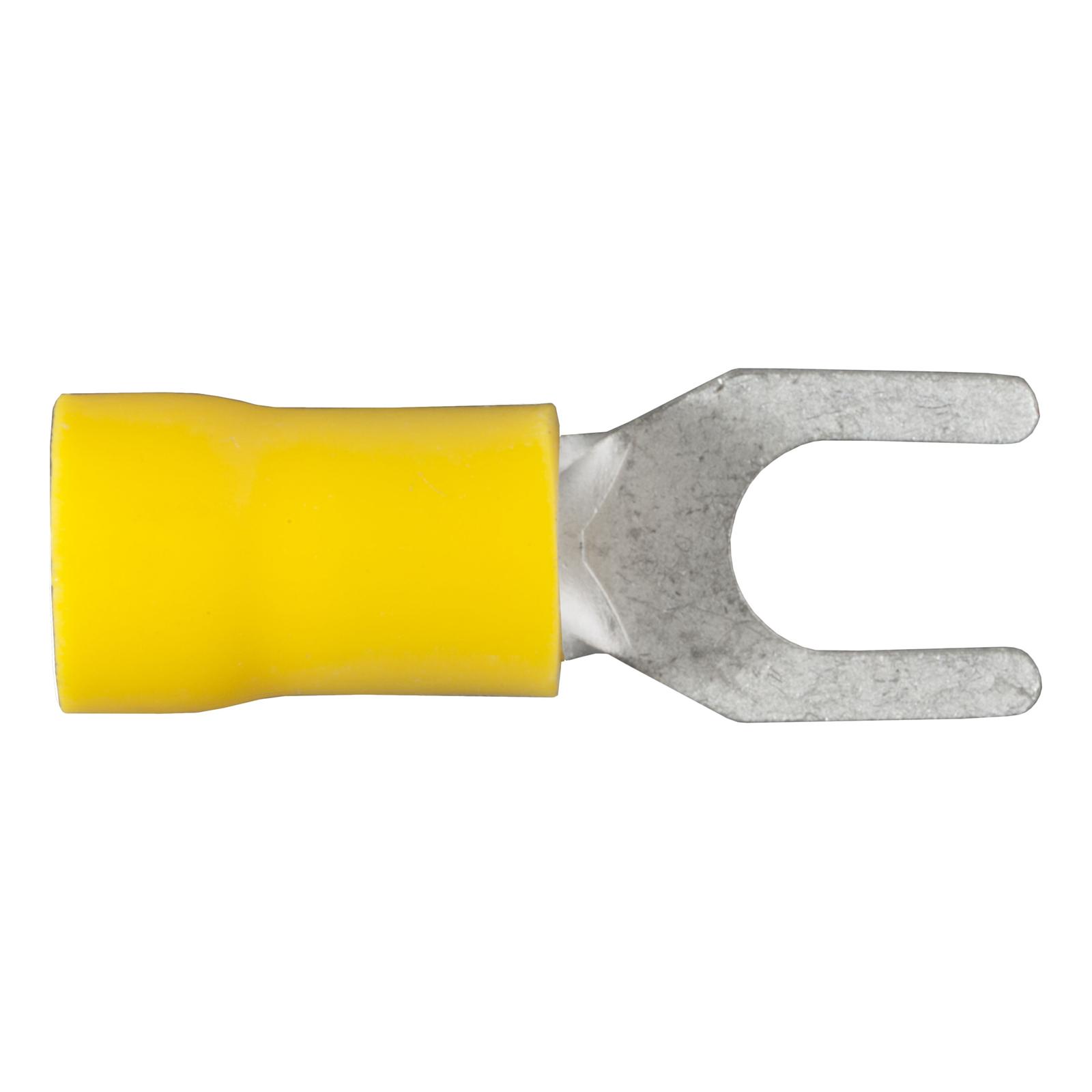 CURT Spade Terminals 59631 Wiring Connectors, Terminals, #10 Stud Style, 10 To 12-gauge, Yellow, Set of 100 thumbnail 2