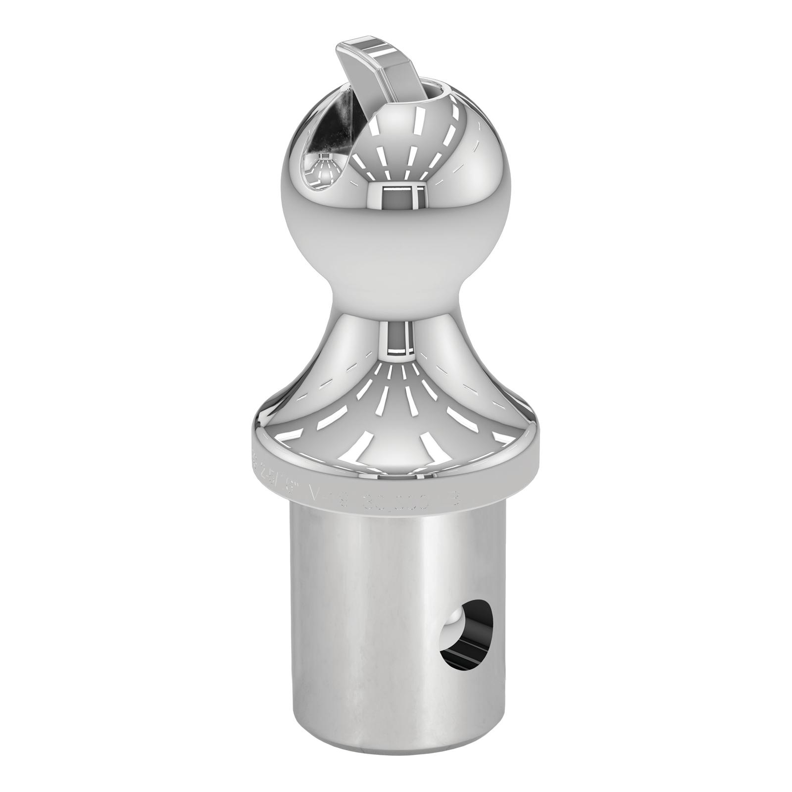 CURT Gooseneck Hitch Balls 60601 Ball, Steel, Chrome, Gooseneck, 2 5/16 in. Diameter, Ram, Ford, Each thumbnail 4