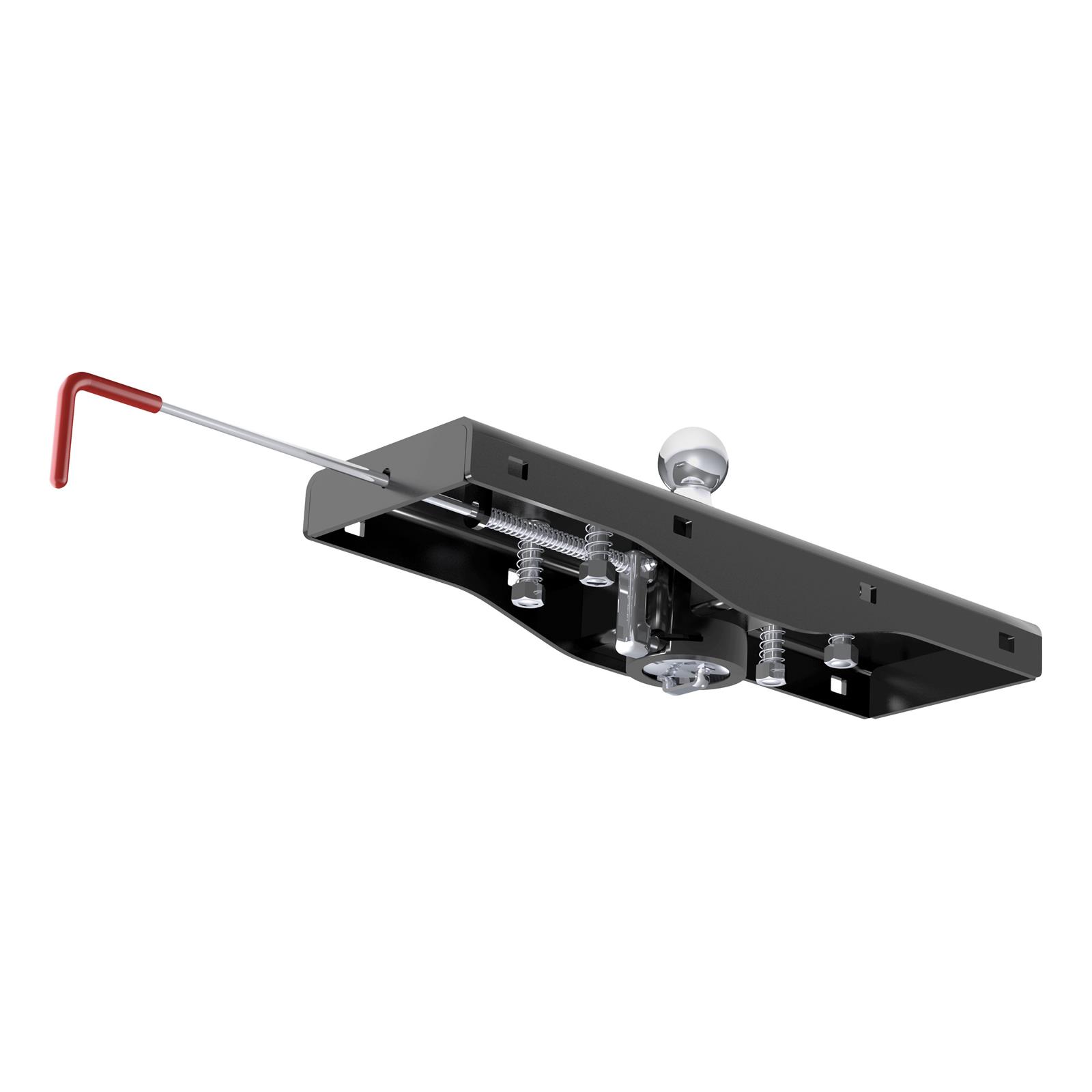 CURT Double Lock EZr Gooseneck Hitches 60619 Hitch, EZr, Bed Location, Steel, Carbide Powdercoated, Chevy, GMC, Each thumbnail 2