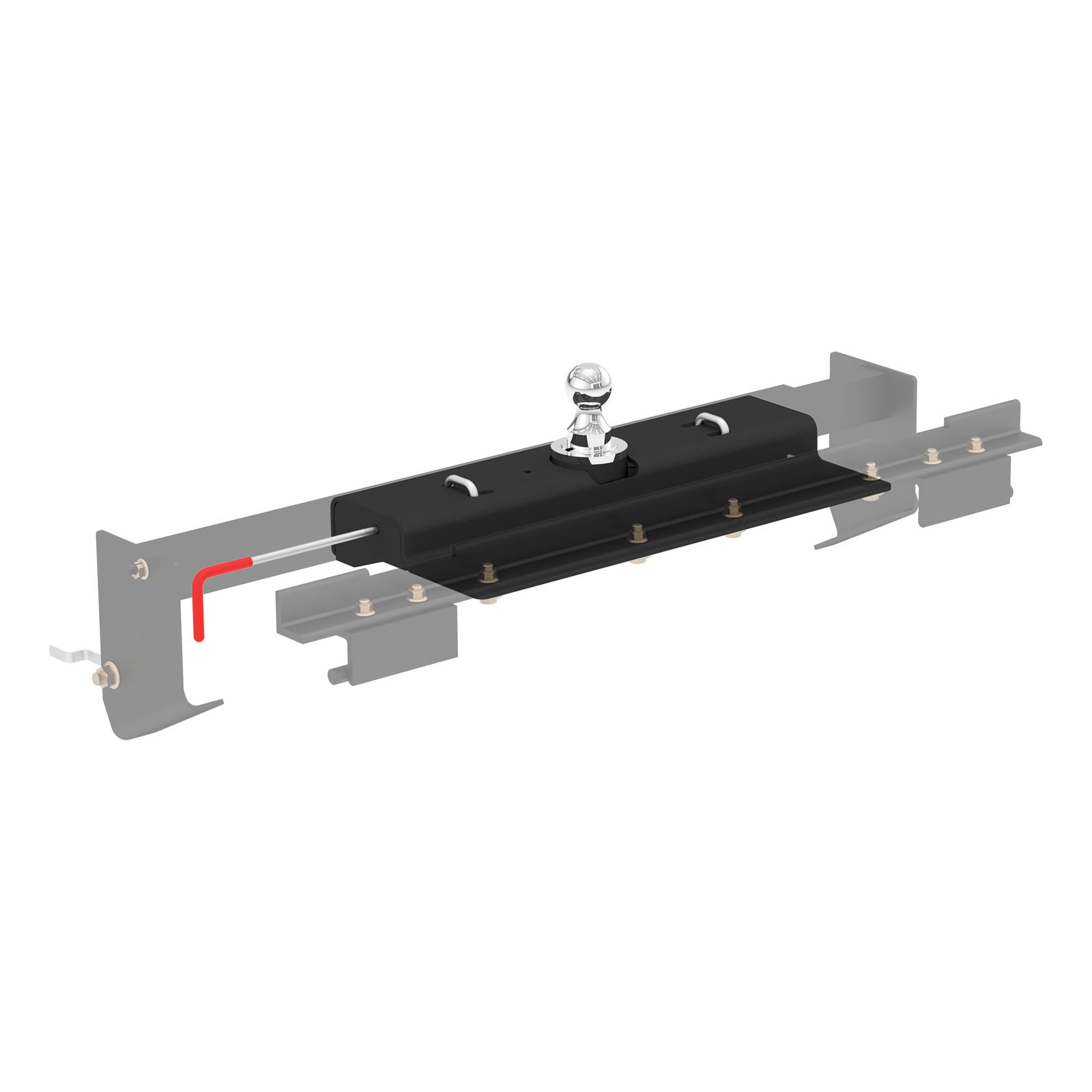 CURT Double-Lock Gooseneck Hitches for 2004-2019 TITAN - 60620 Hitch, Double Lock, Powdercoated, 2-5/16 in. Ball, 30,000 GTW, Nissan, Titan, Each thumbnail 6