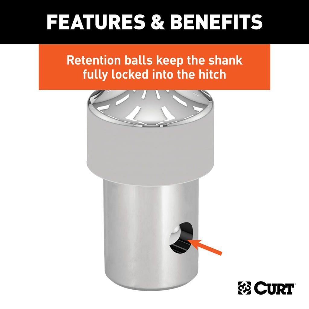 CURT Gooseneck Hitch Balls 60627 Trailer Ball, 2-5/16" OEM-Style Ball, 38,000 lbs. thumbnail 2