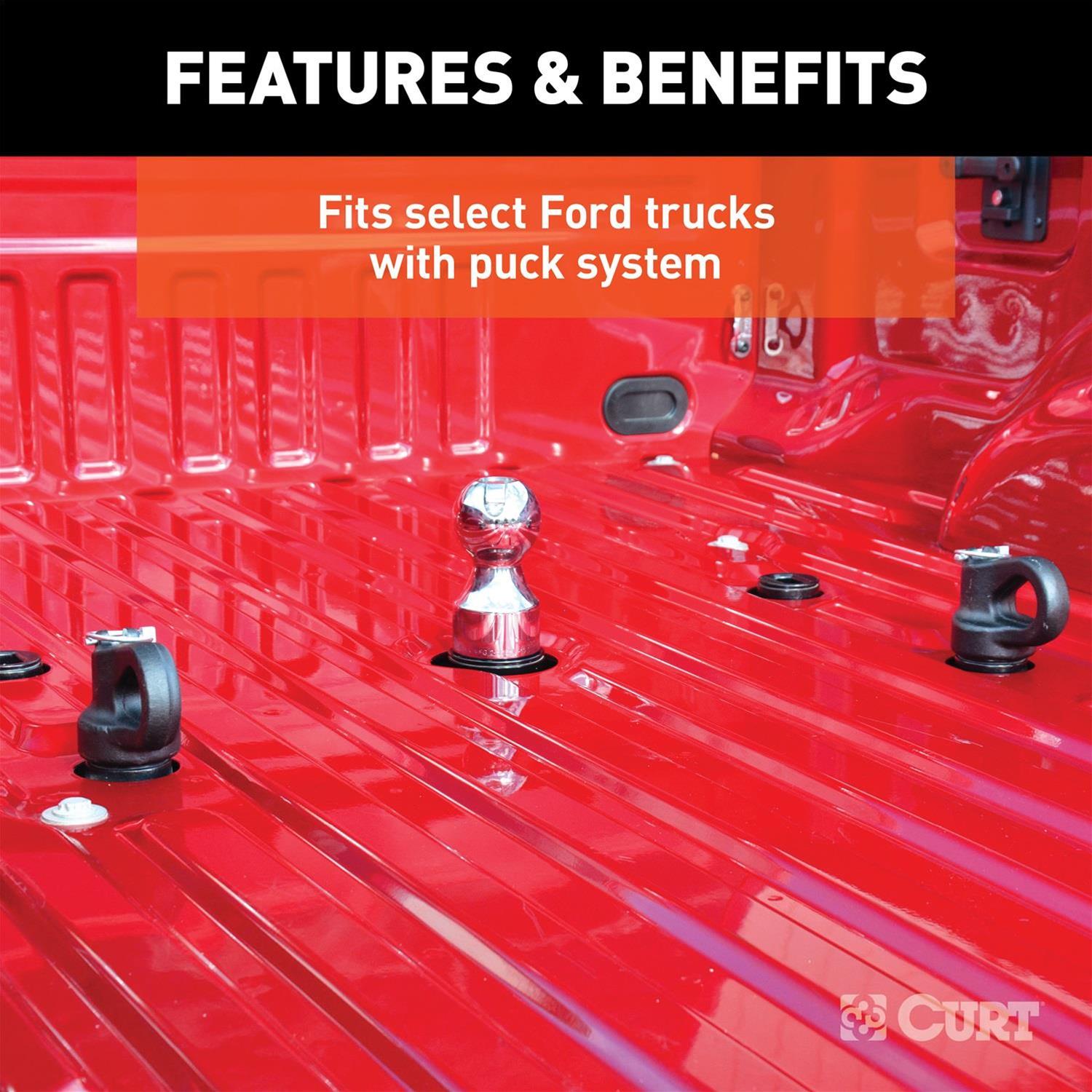 Curt Manufacturing Hitch Balls 60634 Gooseneck Trailer Ball, 3" OEM-Style Gooseneck Ball, 38,000 lbs. thumbnail 7