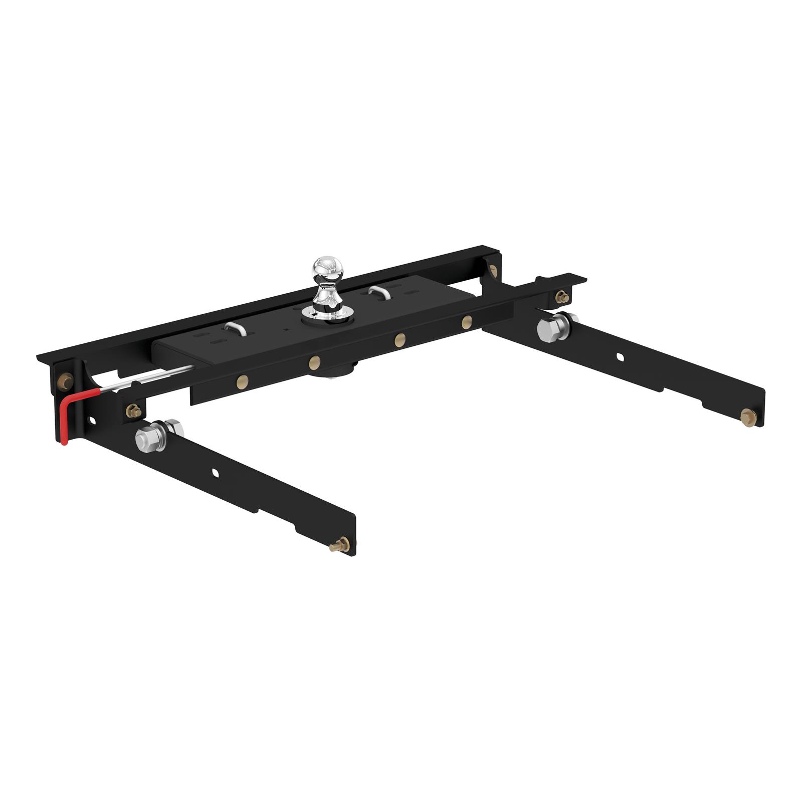 CURT Double-Lock Gooseneck Hitches for 1980-1996 F-150, 1980-1998 F-250, 1980-1997 F-350 - 60723 Hitch, Double-Lock, Bed Location, Steel, Black, Chrome Steel Hitch Ball, Ford, Kit