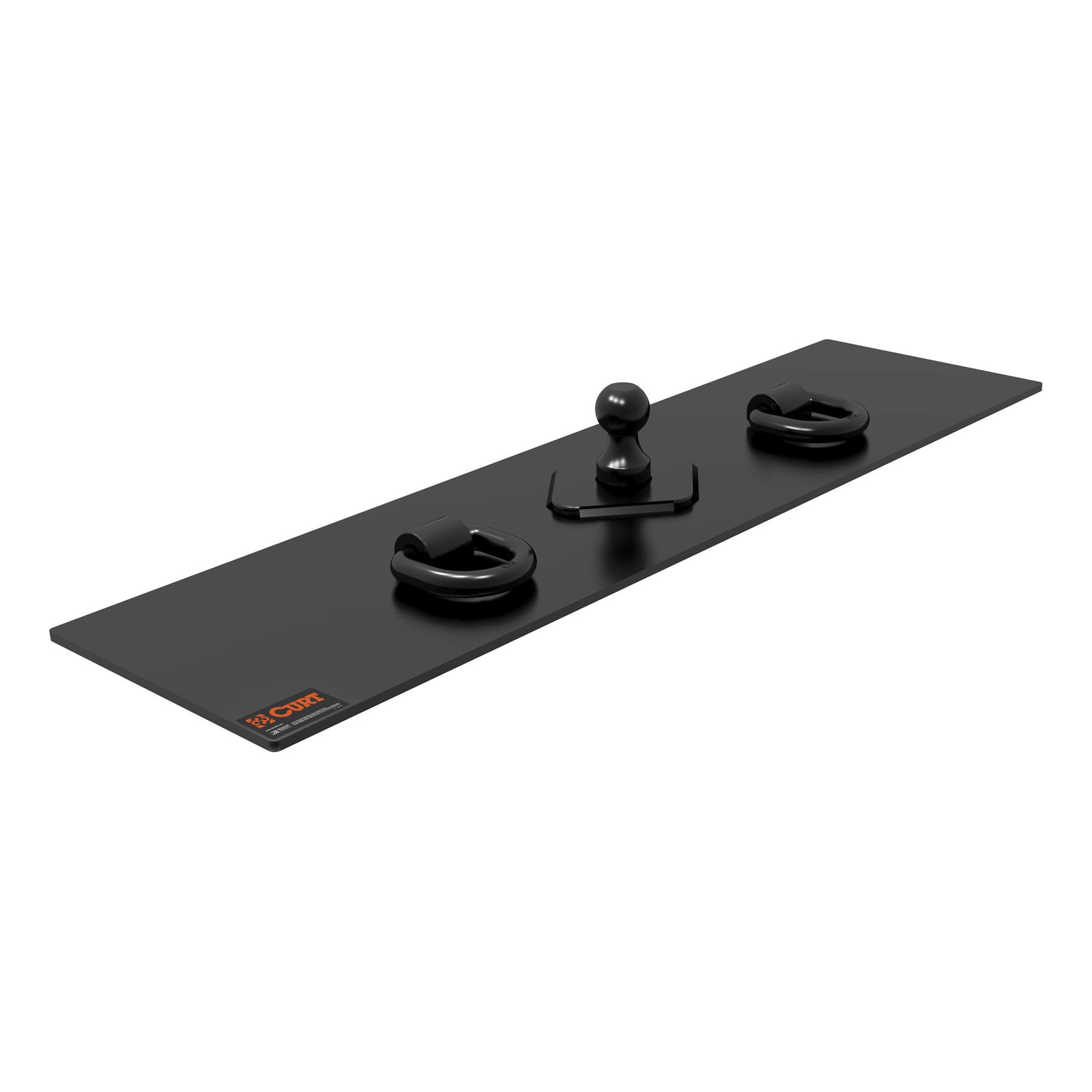 CURT Gooseneck Flat Plate Hitches 65500 Hitch, Plate, Carbide Powdercoated, 2-5/16 in. Ball, 30,000 GTW, Universal, Each thumbnail 2
