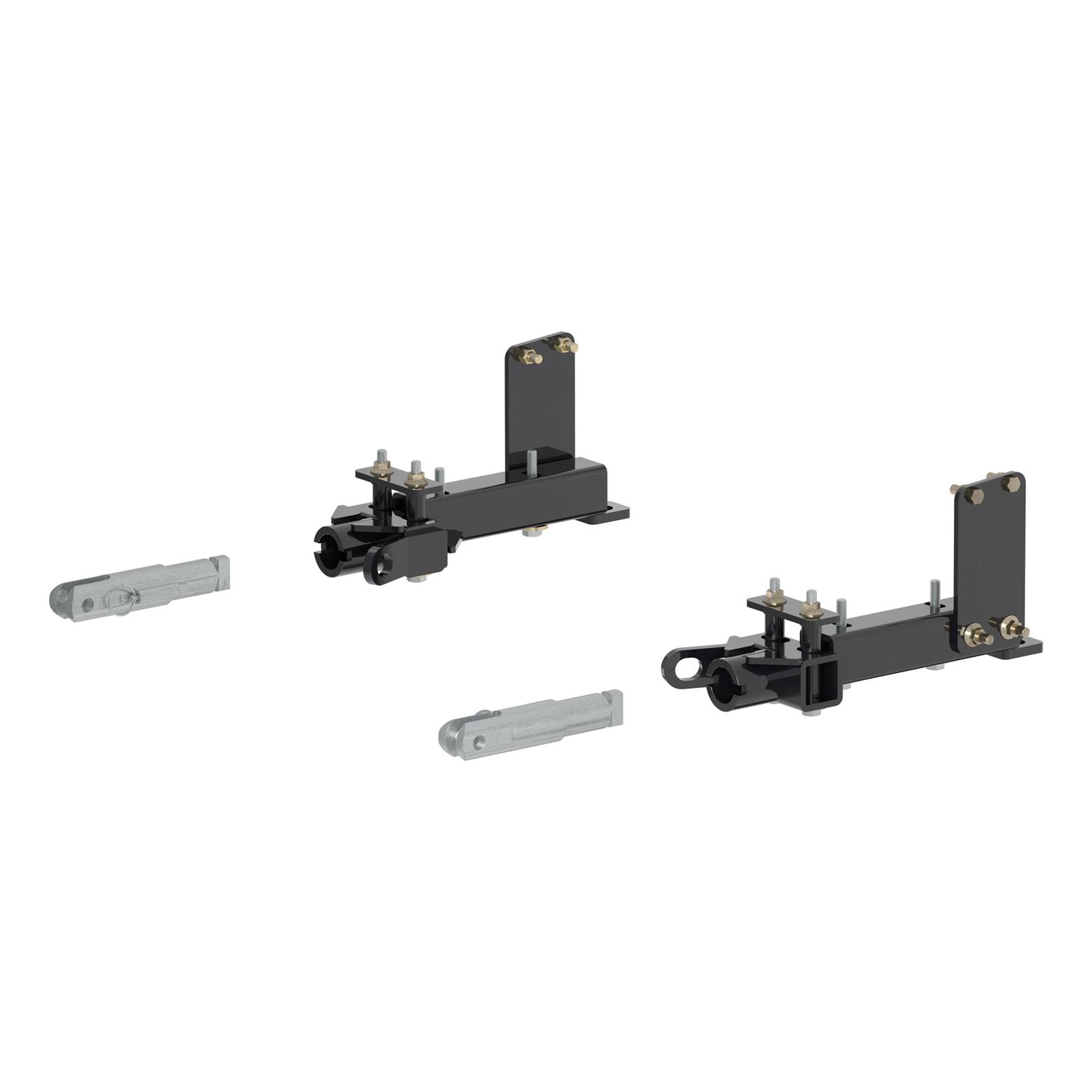 CURT Custom Tow Bar Base Plates for 2011-2013 DURANGO, 2011-2021 GRAND CHEROKEE, 2022 CHEROKEE WK - 70101 Adapter Bracket, Plate, Steel, Black Powdercoated, Dodge, Jeep, Kit