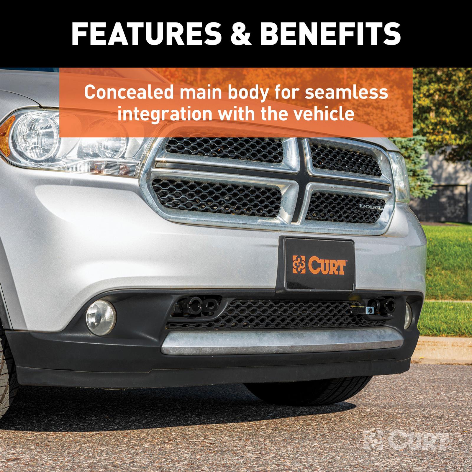 CURT Custom Tow Bar Base Plates for 2011-2013 DURANGO, 2011-2021 GRAND CHEROKEE, 2022 CHEROKEE WK - 70101 Adapter Bracket, Plate, Steel, Black Powdercoated, Dodge, Jeep, Kit thumbnail 4