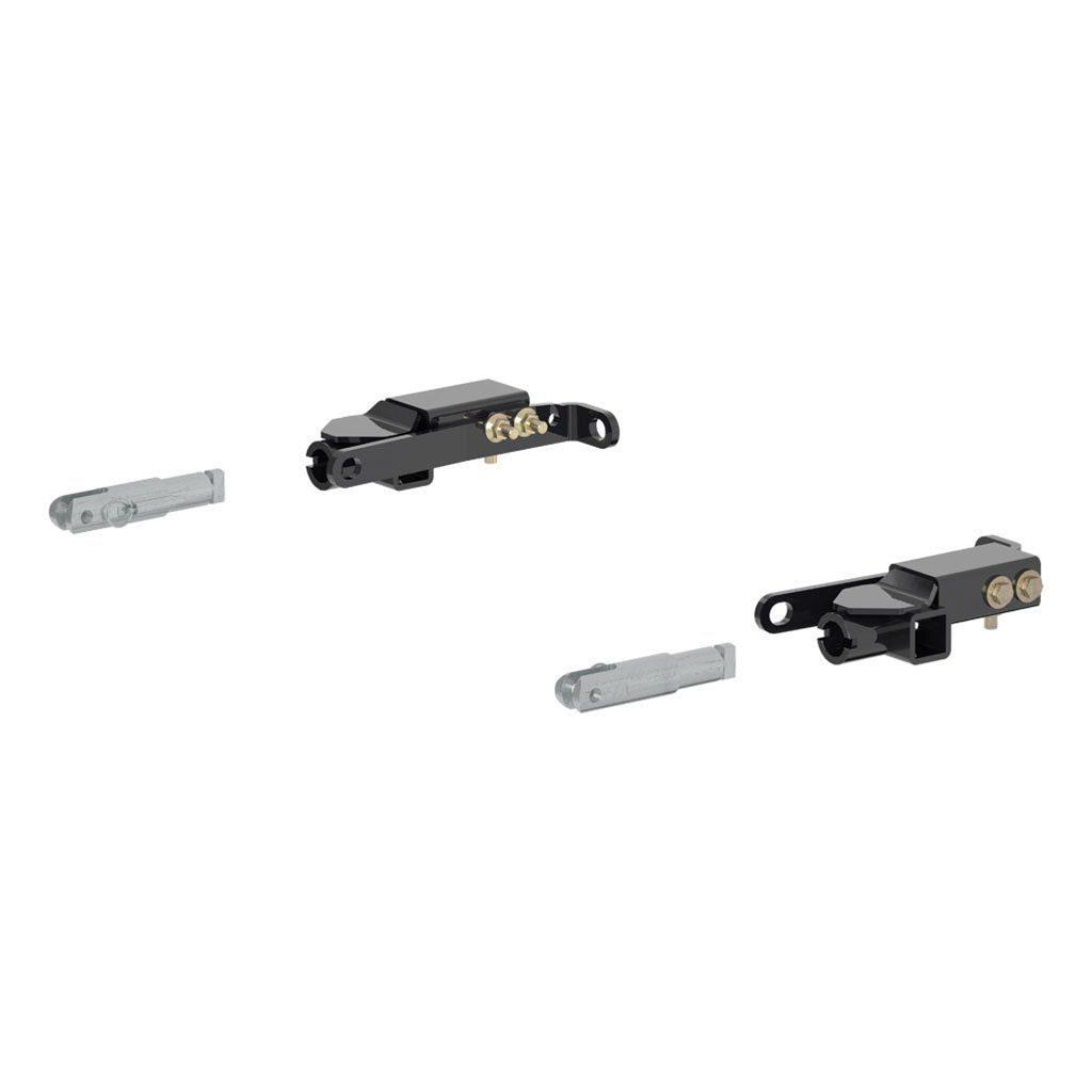 CURT Custom Tow Bar Base Plates 70111 Adapter Bracket, Plate, Steel, Black Powdercoated, Cadillac, Chevrolet, GMC, Kit