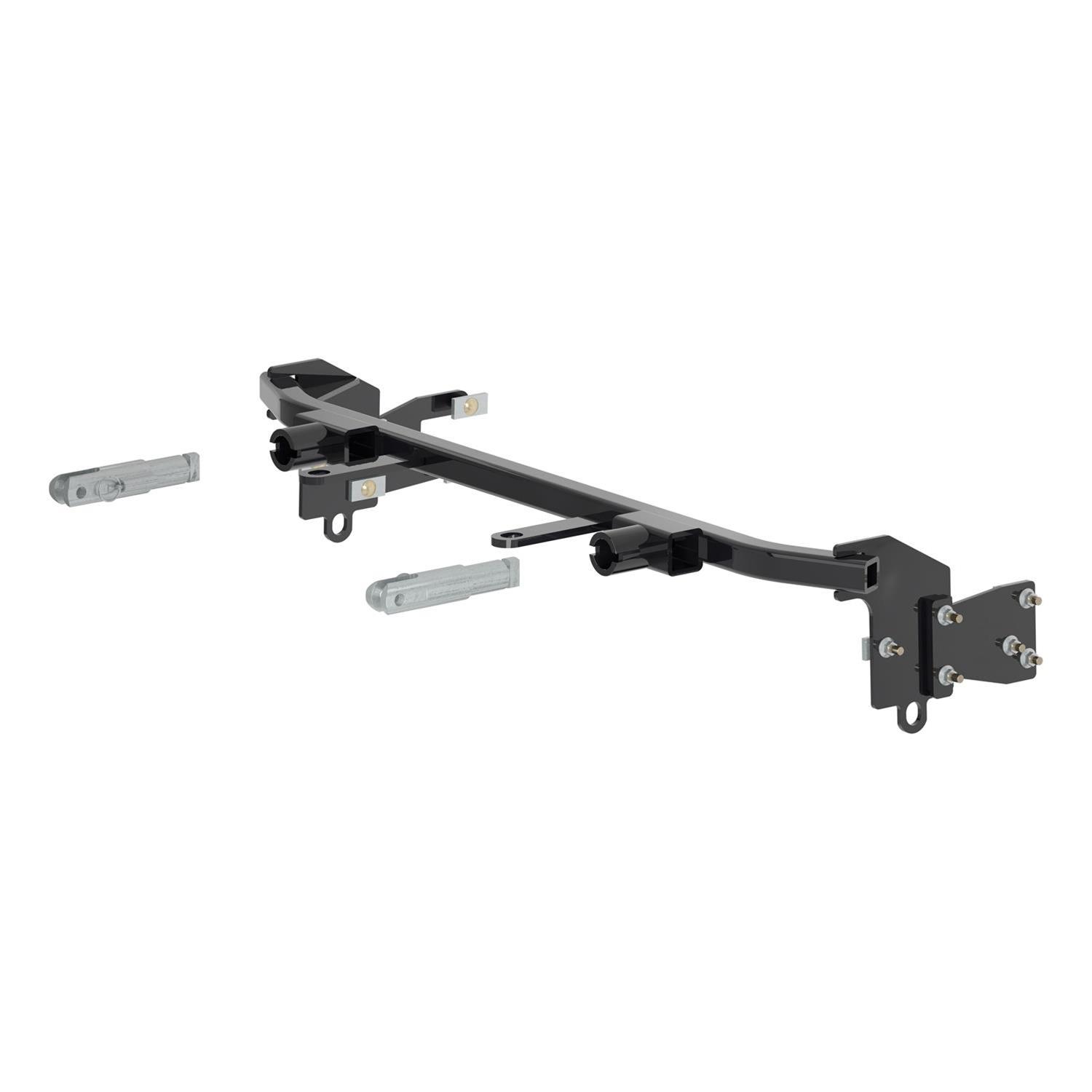 CURT Custom Tow Bar Base Plates for 2014-2019 FIESTA - 70119 Adapter Bracket, Plate, Steel, Black Powdercoated, Ford, Kit