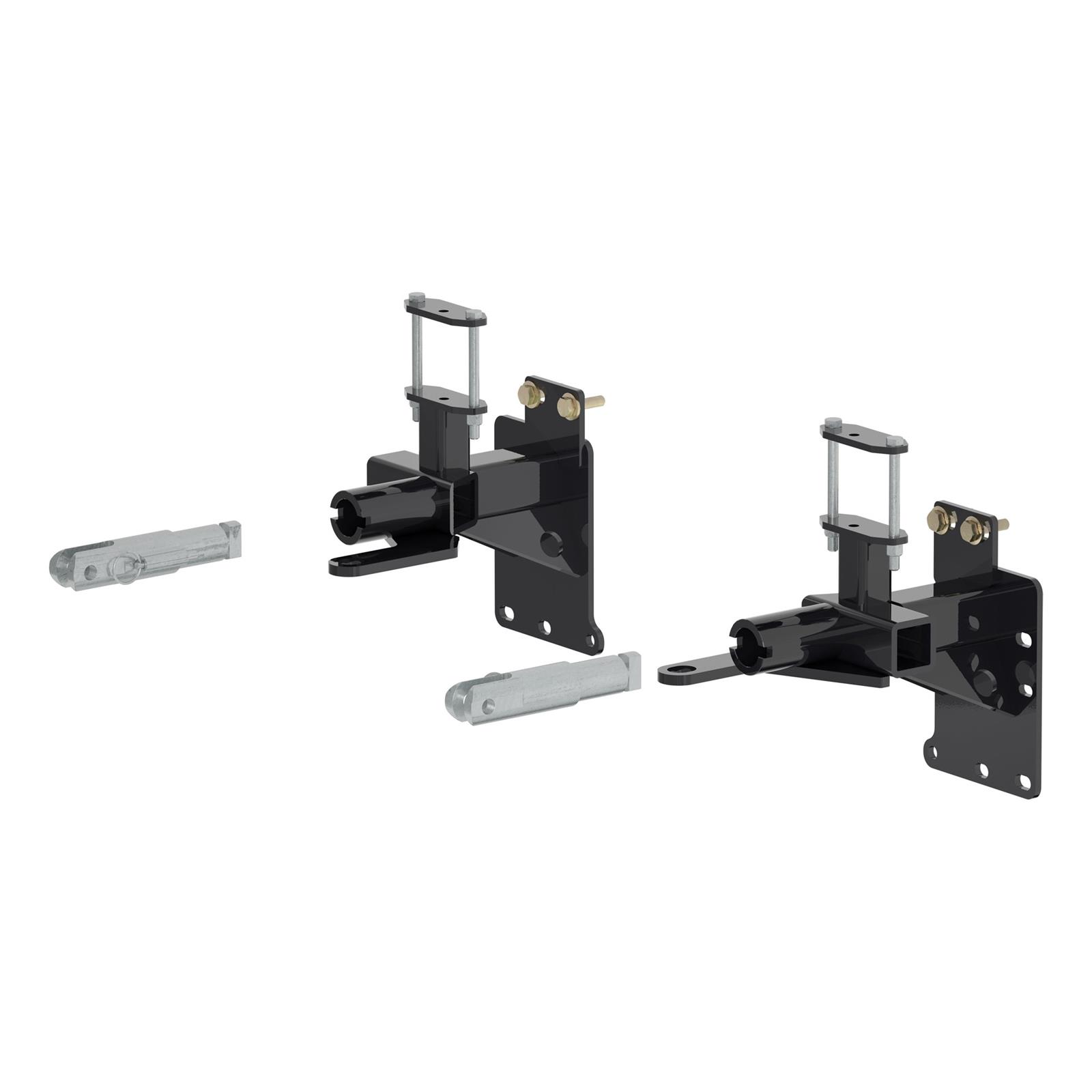 CURT Custom Tow Bar Base Plates for 2019-2023 CHEROKEE - 70132 Adapter Bracket, Plate, Steel, Black Powdercoated, Jeep, Kit