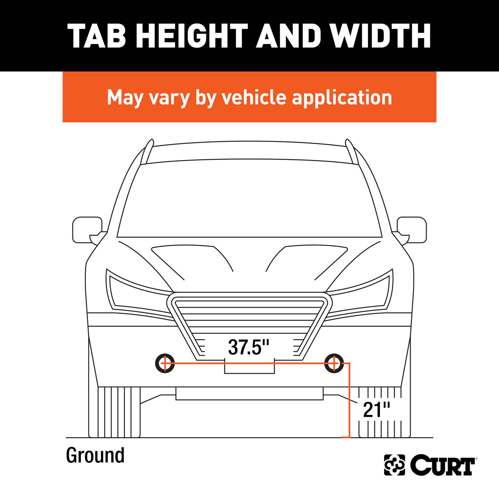 CURT Custom Tow Bar Base Plates for 2014-2018 CHEROKEE - 70134 Adapter Bracket, Plate, Steel, Black Powdercoated, Jeep, Kit thumbnail 2