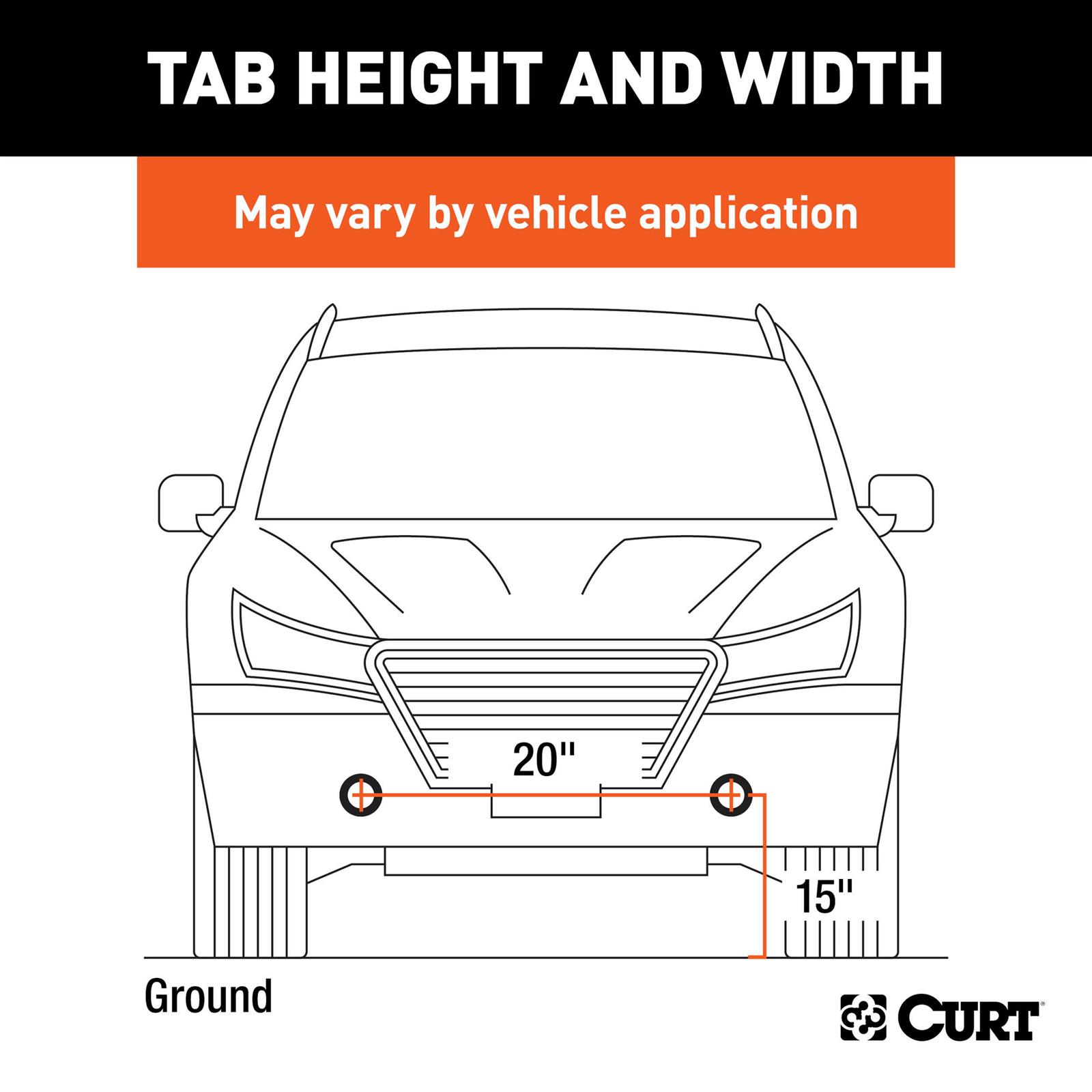 CURT Custom Tow Bar Base Plates for 2013-2019 FLEX, MKT, 2013-2015 MKS - 70135 Adapter Bracket, Plate, Steel, Black Powdercoated, Ford, Lincoln, Kit thumbnail 2