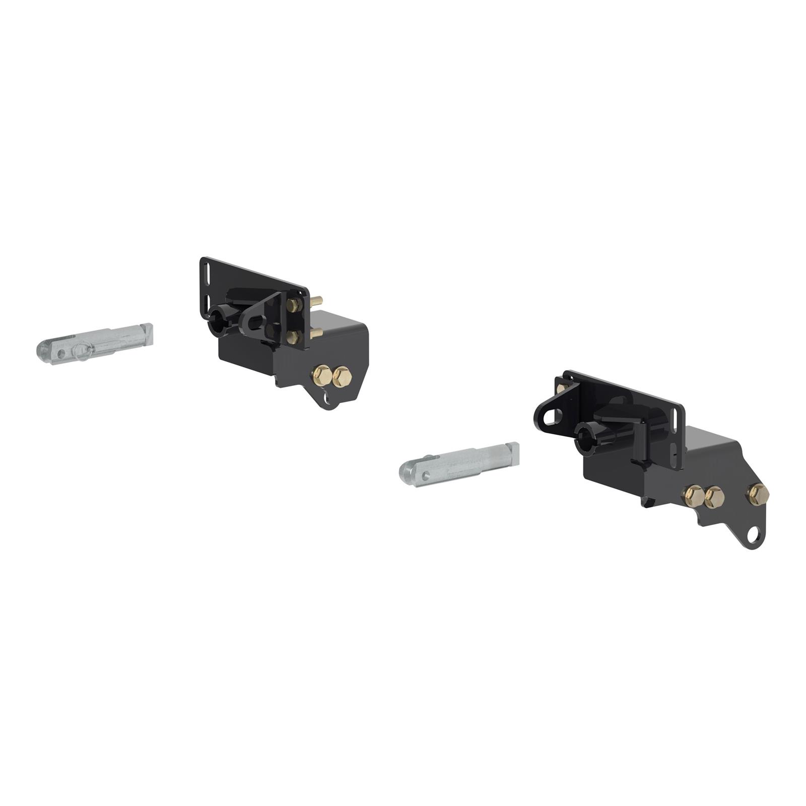 CURT Custom Tow Bar Base Plates for 2017-2019 F-250 SUPER DUTY, F-350 DUTY - 70137 Adapter Bracket, Plate, Steel, Black Powdercoated, Ford, Kit