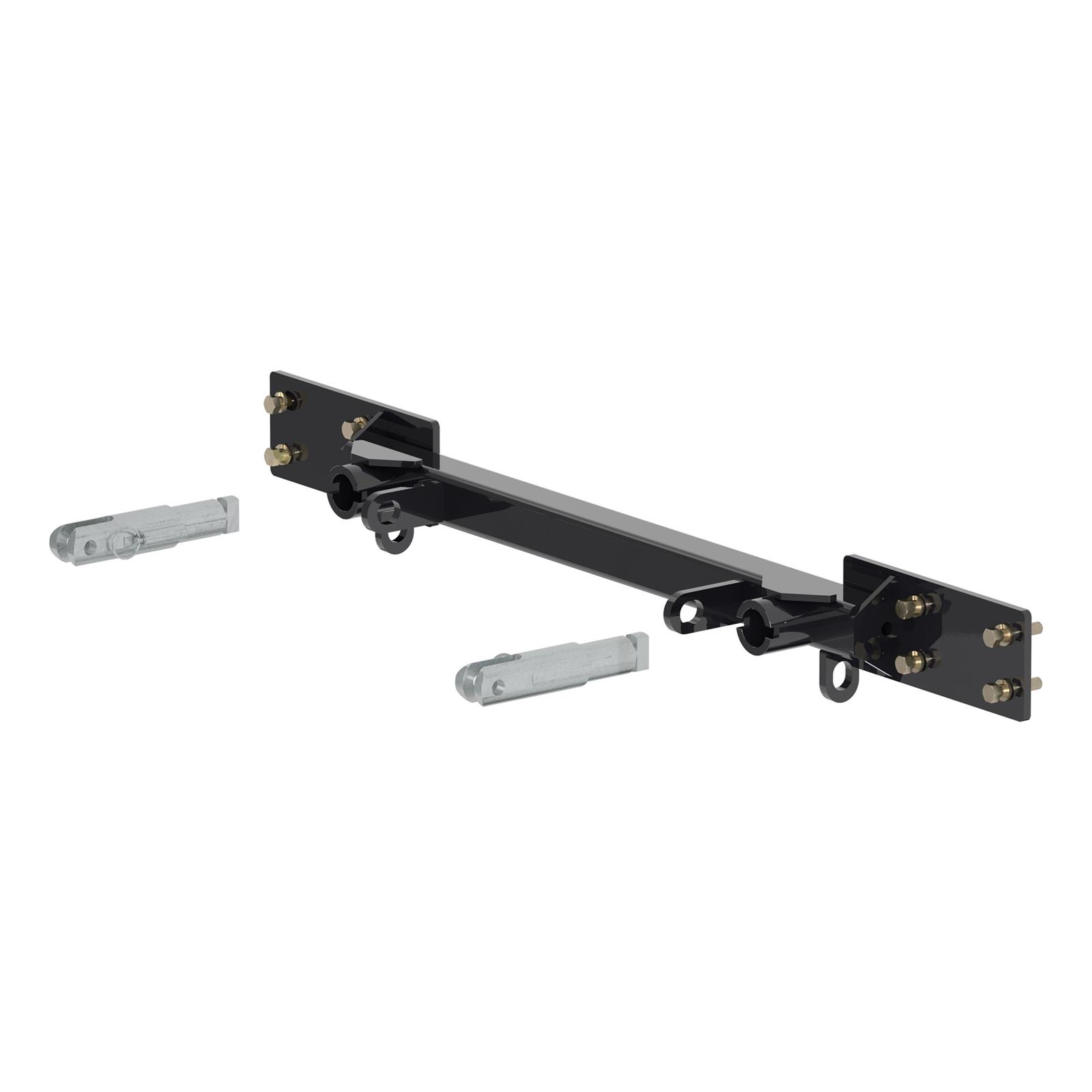 CURT Custom Tow Bar Base Plates 70142 Adapter Bracket, Plate, Steel, Black Powdercoated, Dodge, Kit