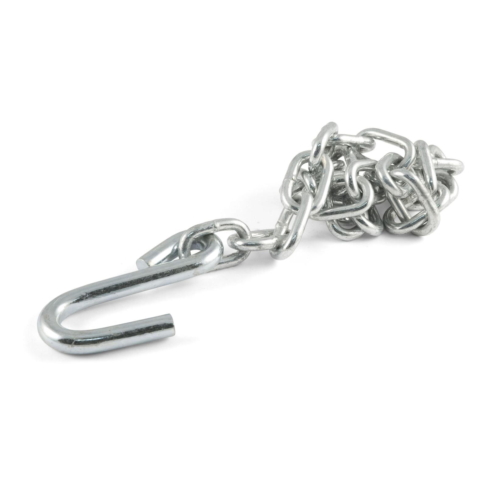 CURT Safety Chain Assemblies 80020 Chain, Steel, Zinc Plated, 2,000 lb. Break Force, 27 in. Length, S-Hook Ends, Each thumbnail 2