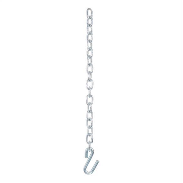CURT Safety Chain Assemblies 80300 Chain, Steel, Zinc Plated, 7,000 lb. Break Force, 27 in. Length, S-Hook Ends, Each thumbnail 4