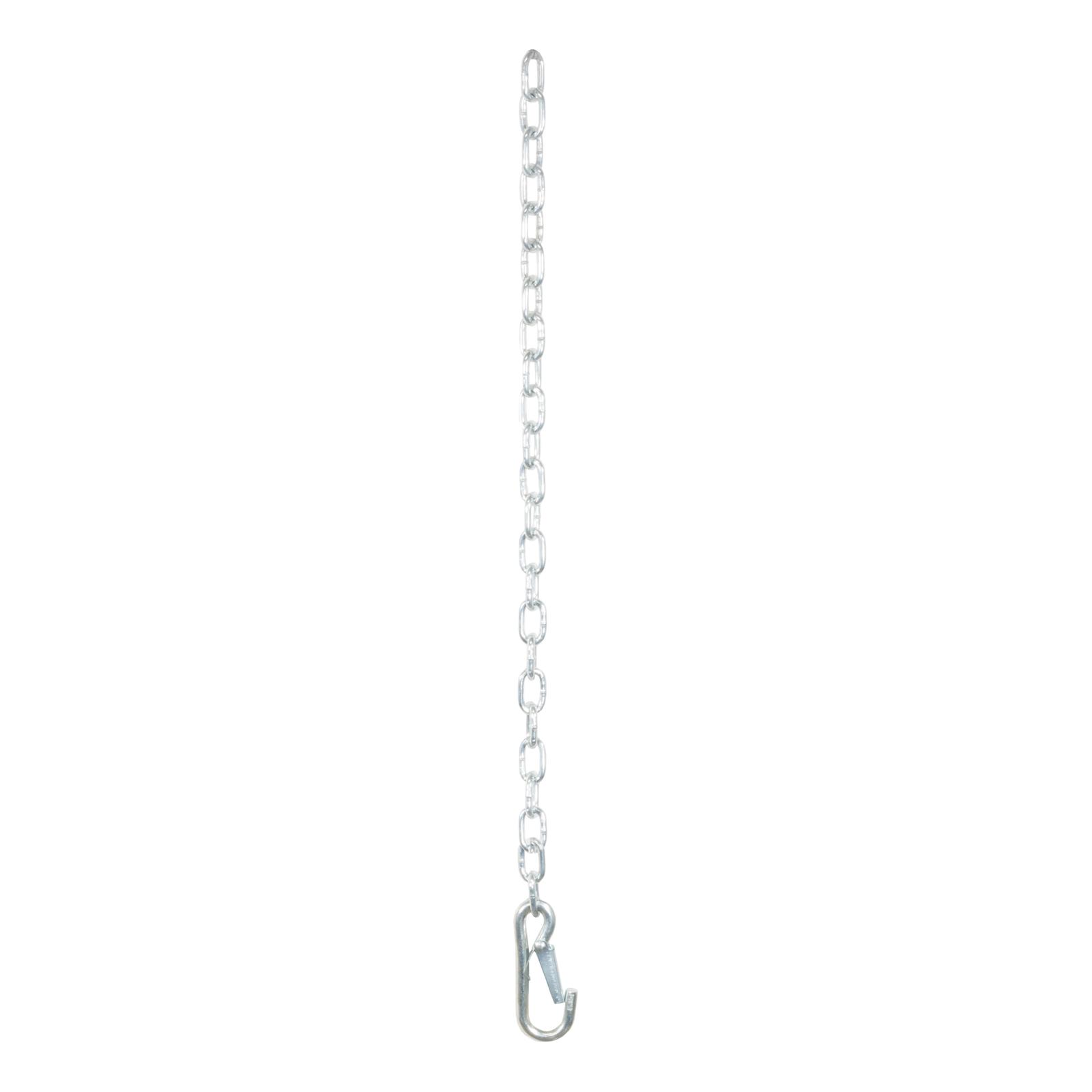 CURT Safety Chain Assemblies 80312 Chain, Steel, Zinc Plated, 2,000 lb. Break Force, 27 in. Length, Latch S-Hook Ends, Each thumbnail 3