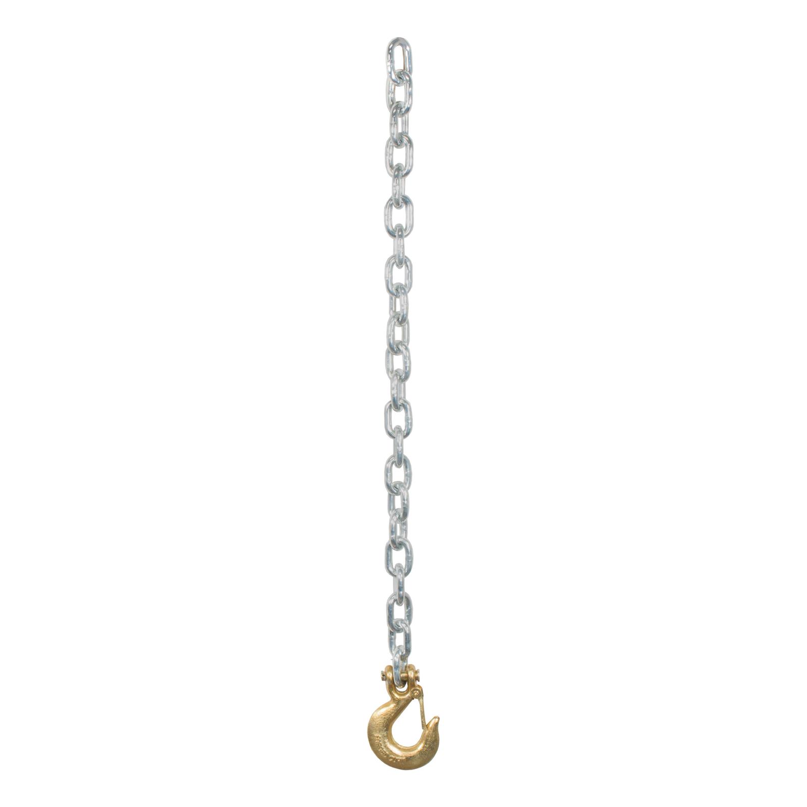 CURT Safety Chain Assemblies 80315 Chain, Steel, Zinc Plated, 16,200 lb. Break Force, 35 in. Length, Clevis Hook Ends, Each thumbnail 2