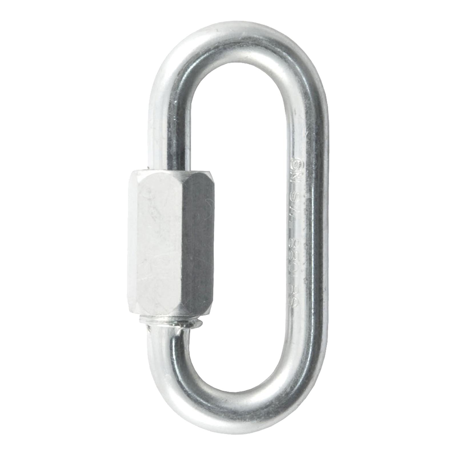 CURT Trailer Safety Chain Quick Links 82611 Chain, Link, Steel, Zinc Plated, 1/4 in. Diameter, 880 lb. Break Force, Each
