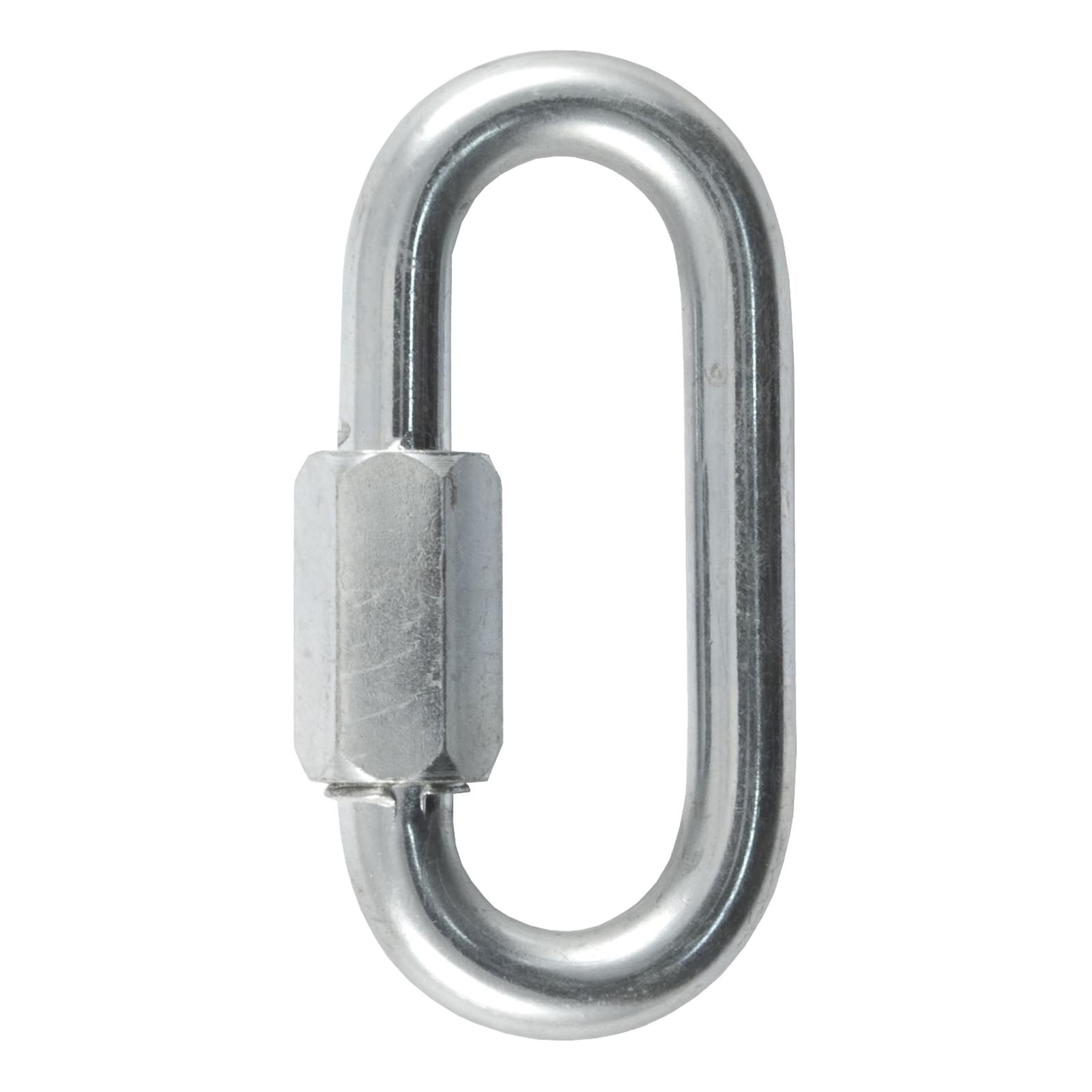 CURT Trailer Safety Chain Quick Links 82933 Chain, Link, Steel, Zinc Plated, 3/8 in. Diameter, 2,200 lb. Break Force, Each