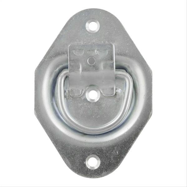 CURT Recessed Tie-Downs 83601 Cargo Tie-Down Anchor, Recessed, Steel, Silver, 1,200 lb.Capacity, Each