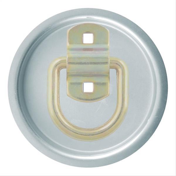 CURT Recessed Tie-Down Backing Plates 83610 Cargo Anchor, Plate, Stainless Steel, Zinc Plated, 6.652 in. Base Diameter, Each thumbnail 3